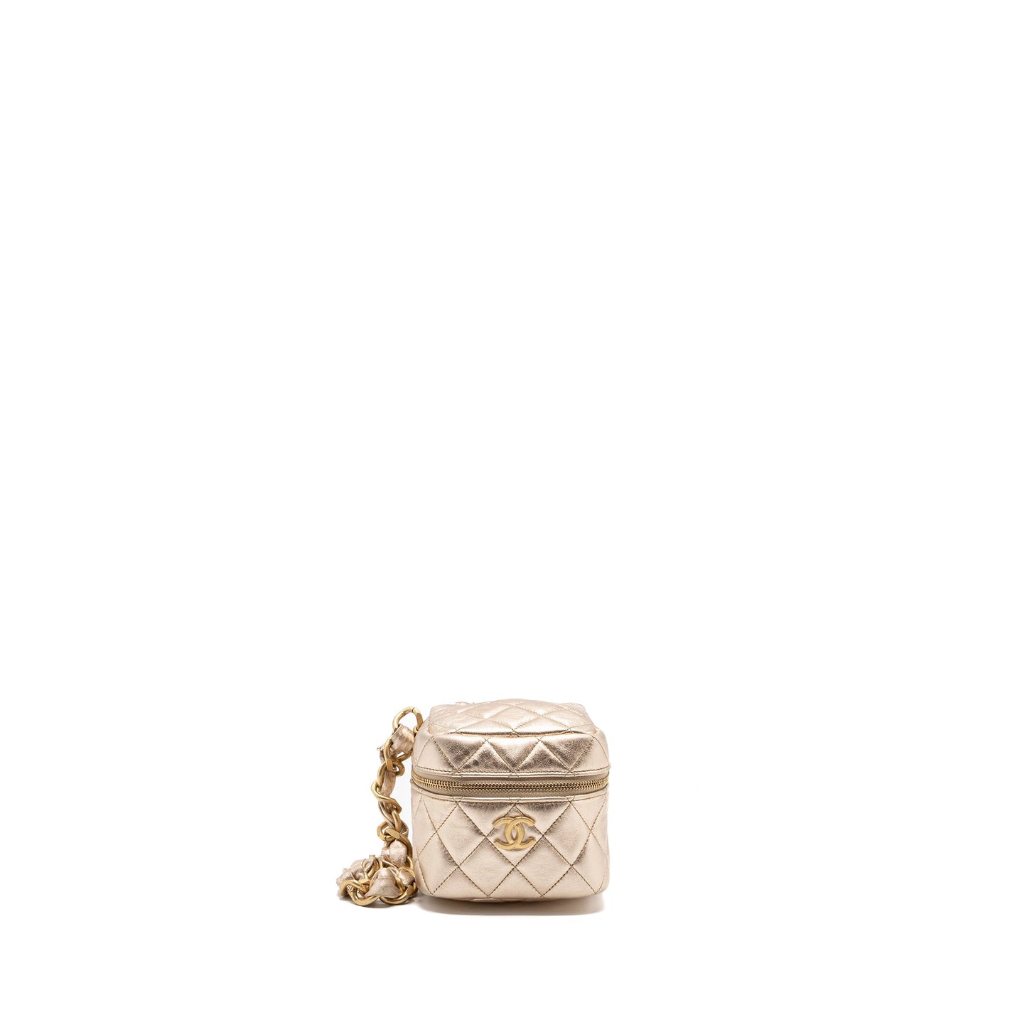 Chanel 22s Dice Purse Lambskin Brushed GHW Gold Handbag