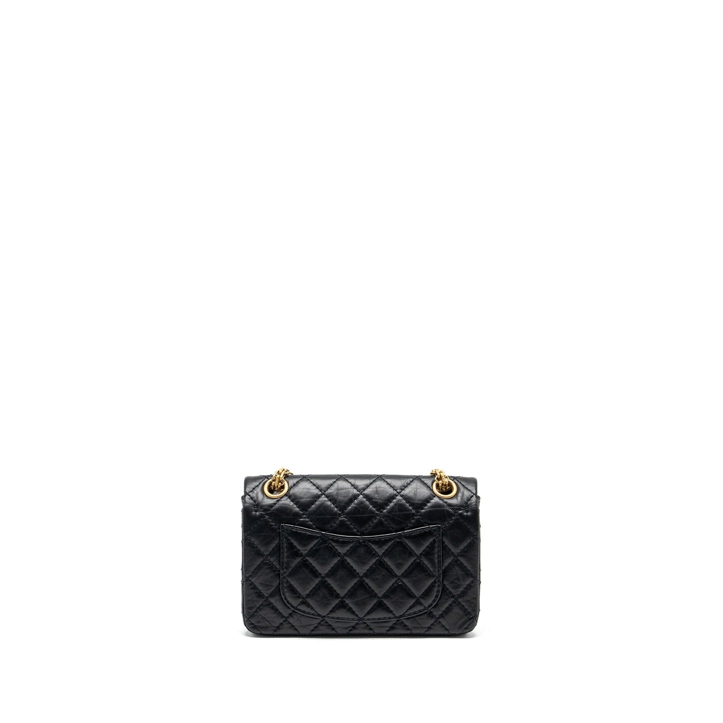Chanel 2.55 Reissue Flap Aged Calfskin GHW Black Shoulder Bag Ghw 1