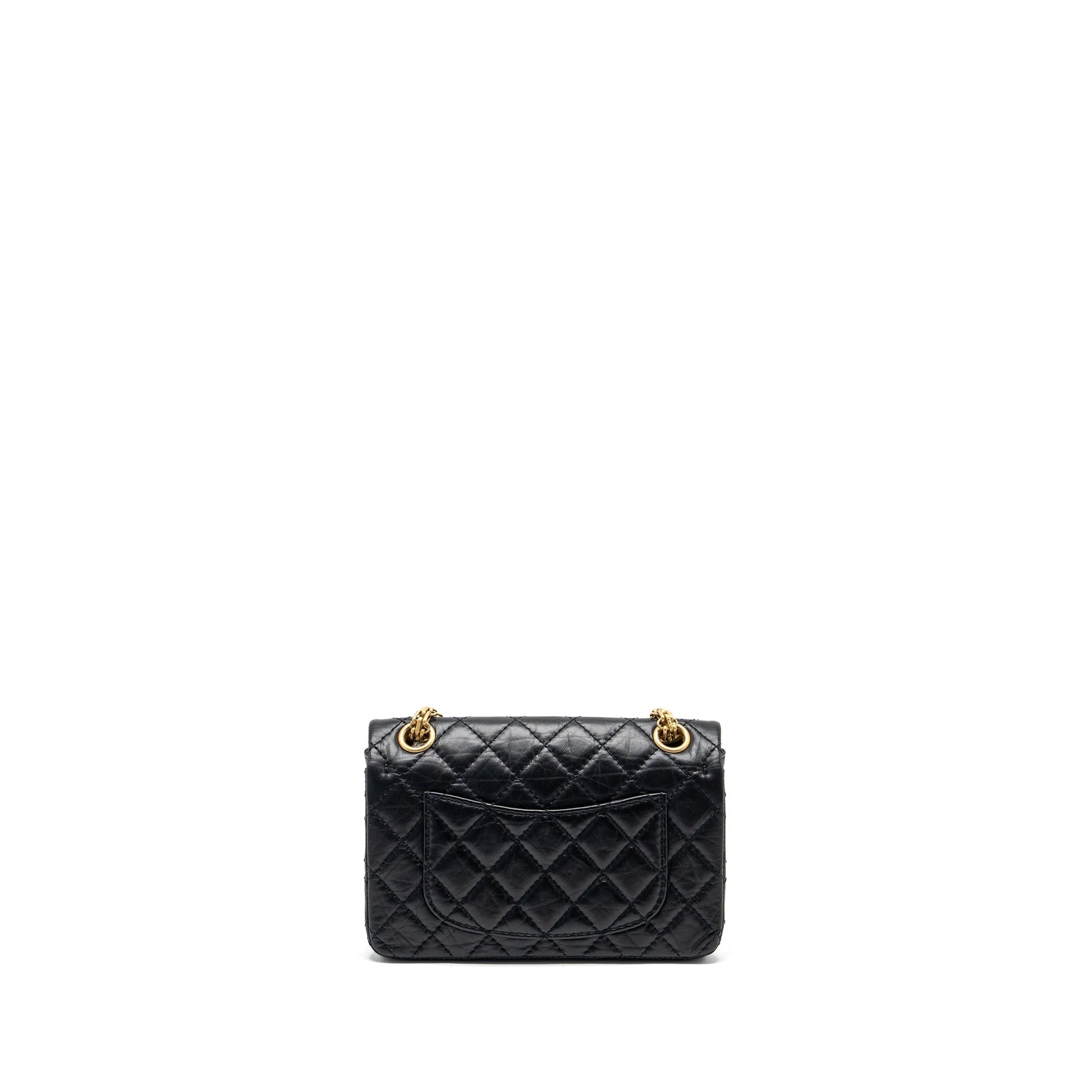 Chanel 2.55 Reissue Flap Aged Calfskin GHW Black Shoulder Bag Ghw 1