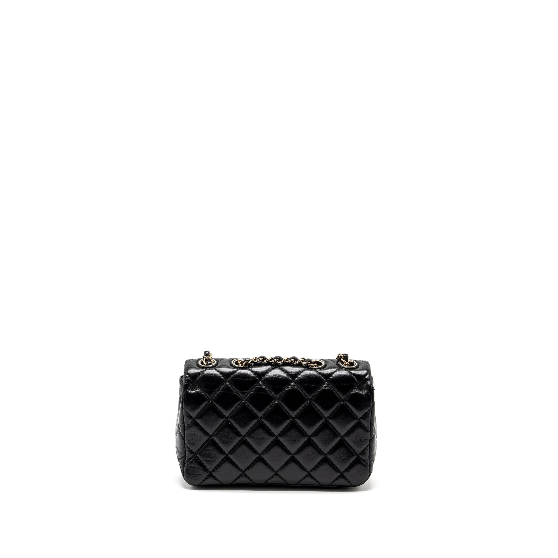 Chanel Mont Coco Flap Shiny Lambskin LGHW Black Shoulder Bag