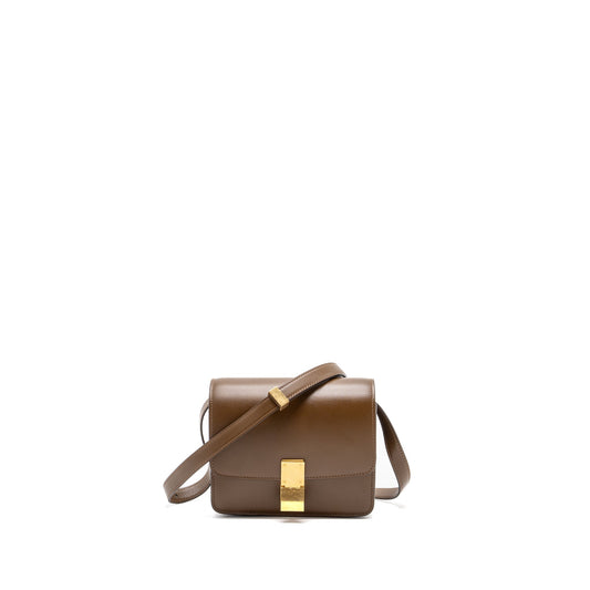 Celine Classic Purse Box Calfskin Camel Handbag Mini Travel Bag