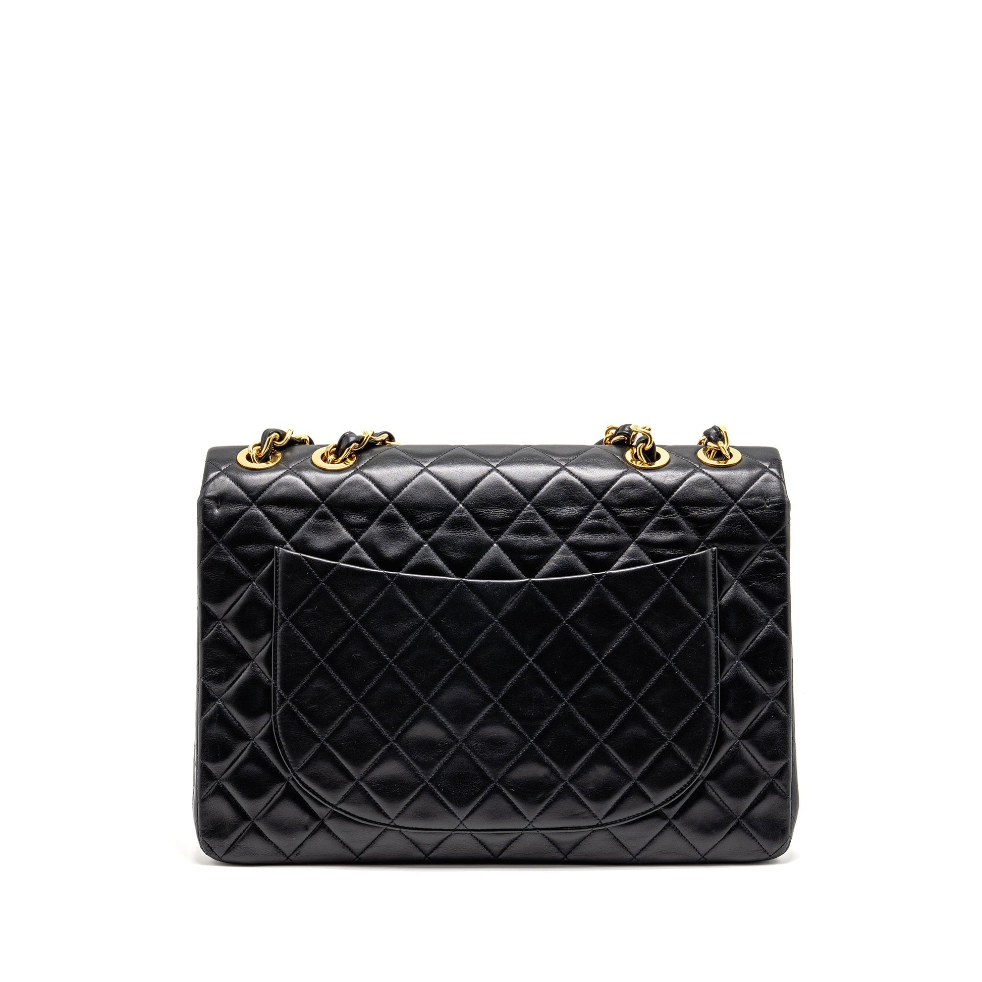 Chanel Classic Flap Jumbo Calfskin GHW Black Handbag