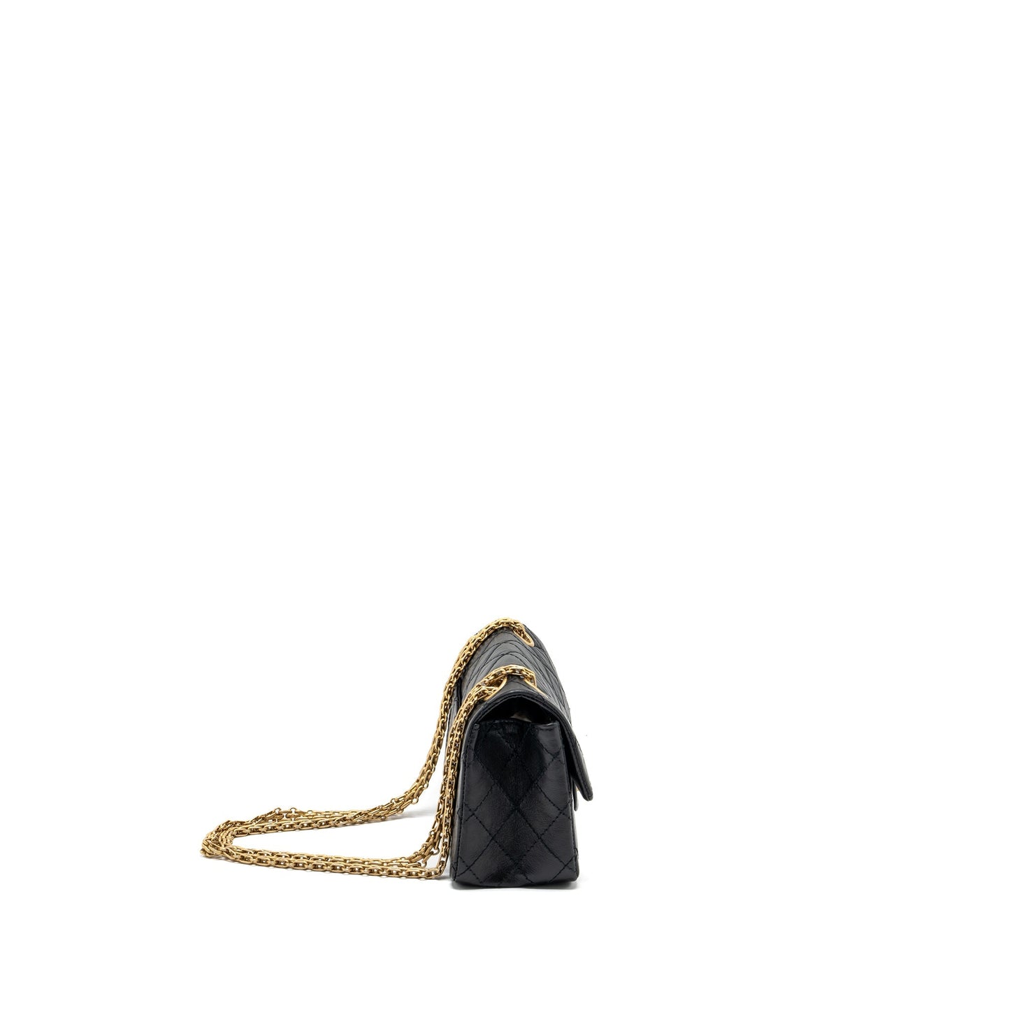 Chanel 2.55 Reissue Flap Aged Calfskin GHW Black Shoulder Bag Ghw 1