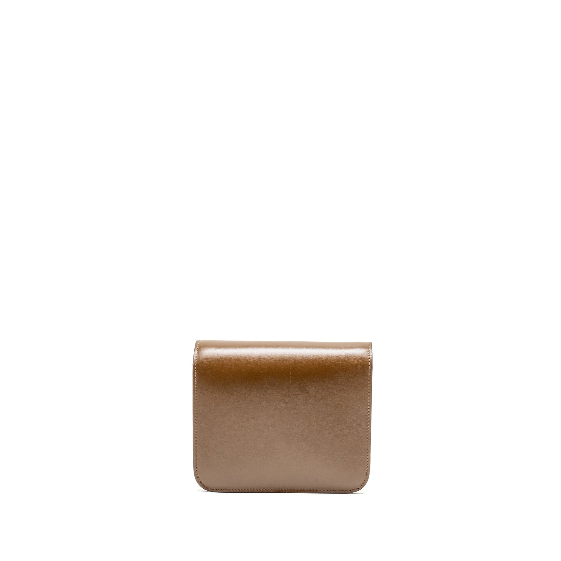 Celine Teen Classic Box Purse Calfskin Camel Handbag Travel Bag