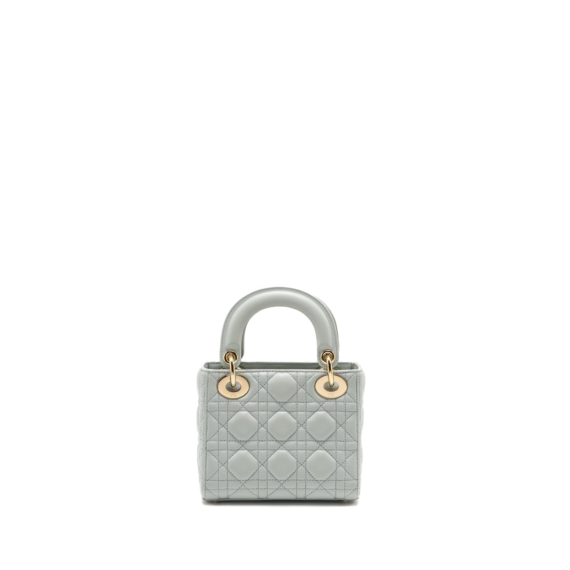 Dior Lady Lambskin Light Handbag Blue Mini Travel Bag