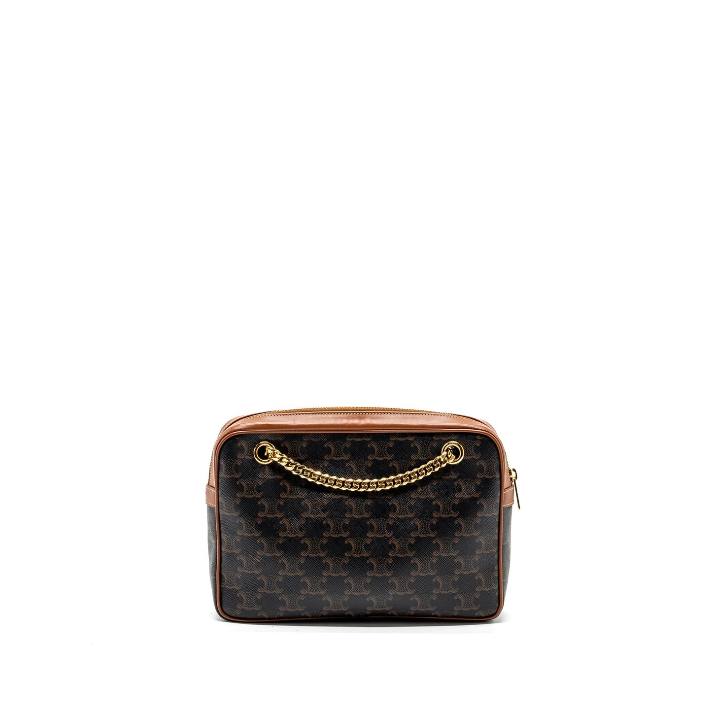 Celine Patapans Purse Triomphe Handbag Leather Canvas Travel Bag