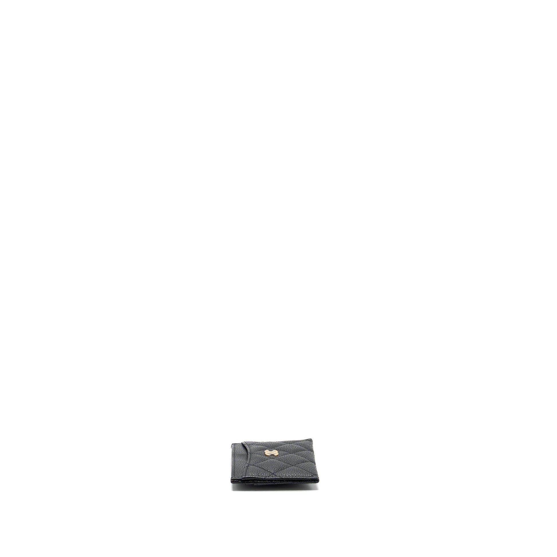 Chanel classic card holder caviar GHW microchip Black Wallet Case Microchip 2