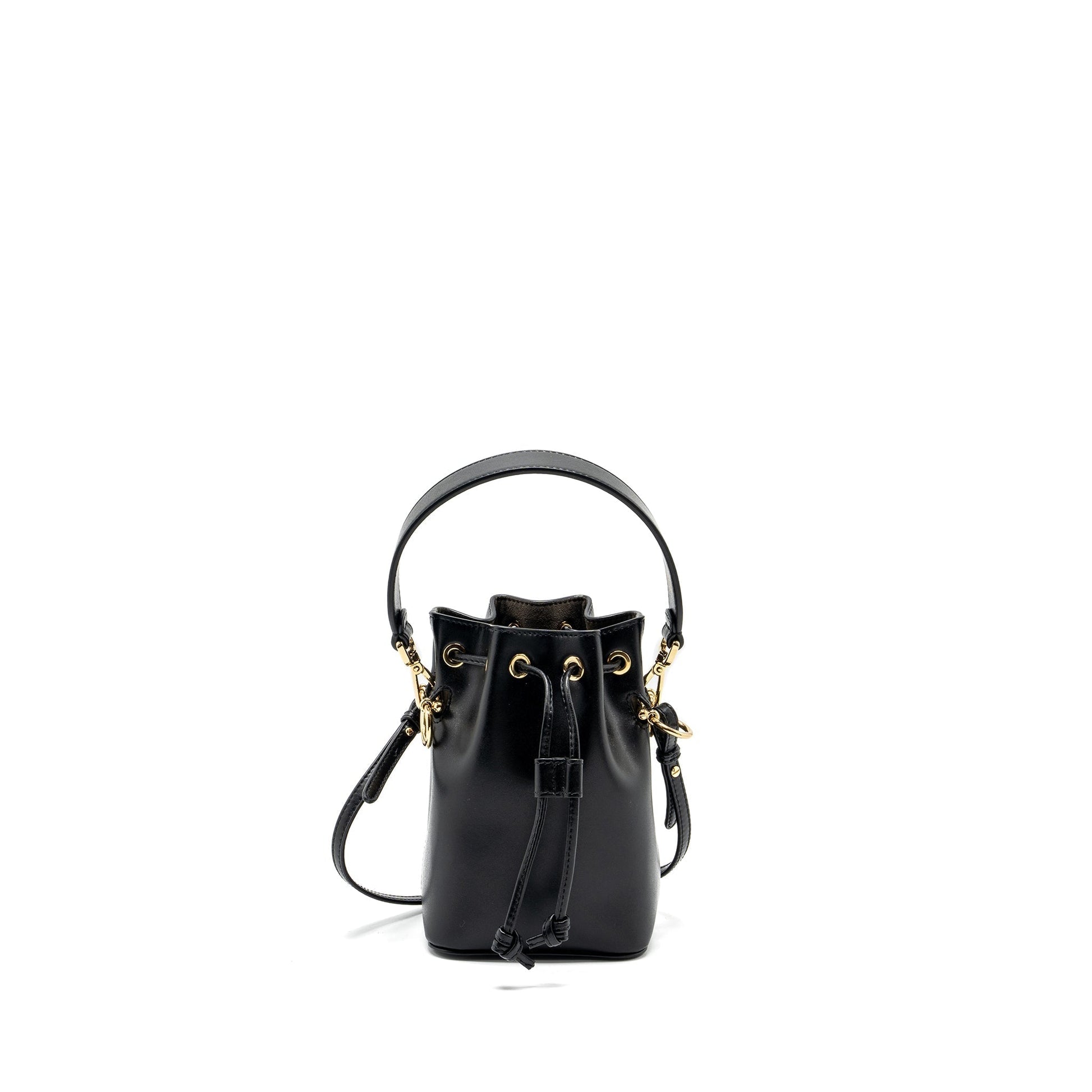Fendi Mon Tresor Purse Calfskin Black Mini Bucket Bucket Bag