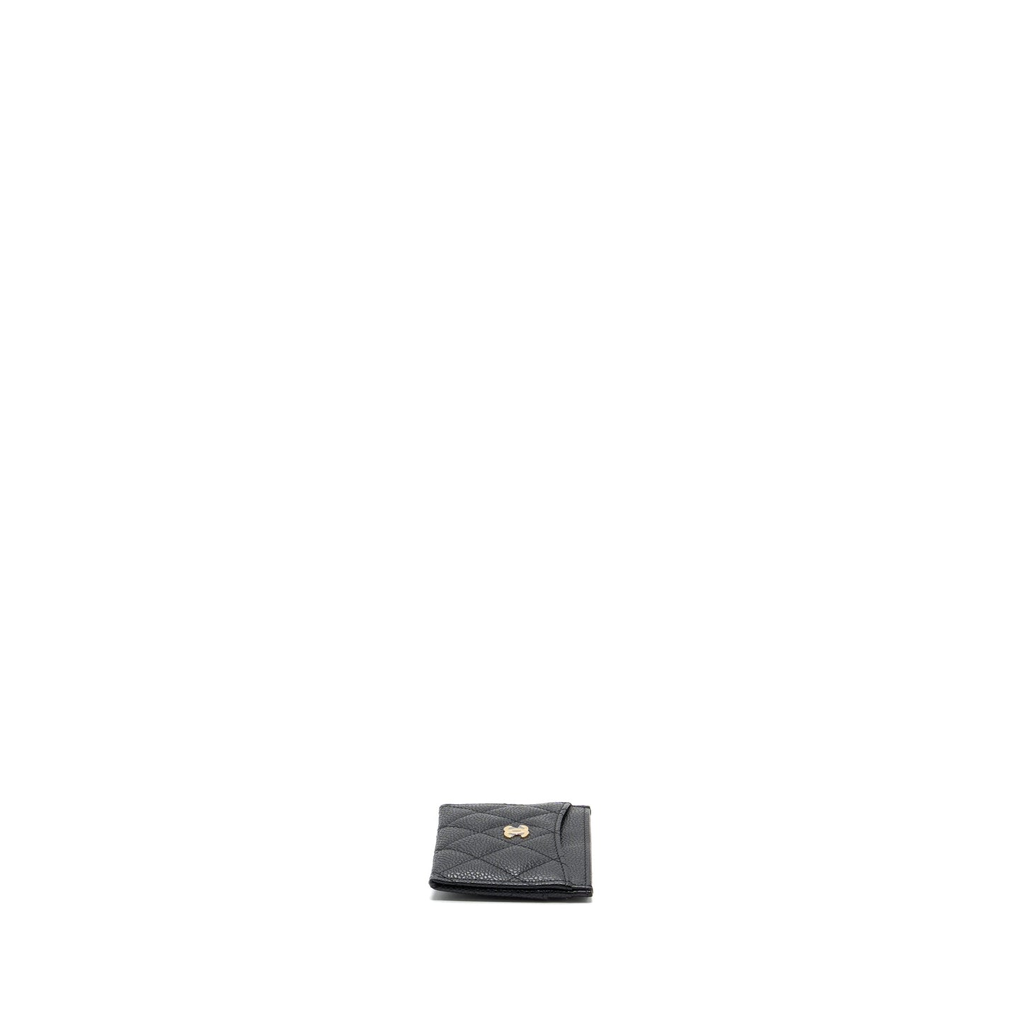 Chanel Classic Card Holder Caviar GHW Microchip Black Wallet Case Black Ghwmicrochip