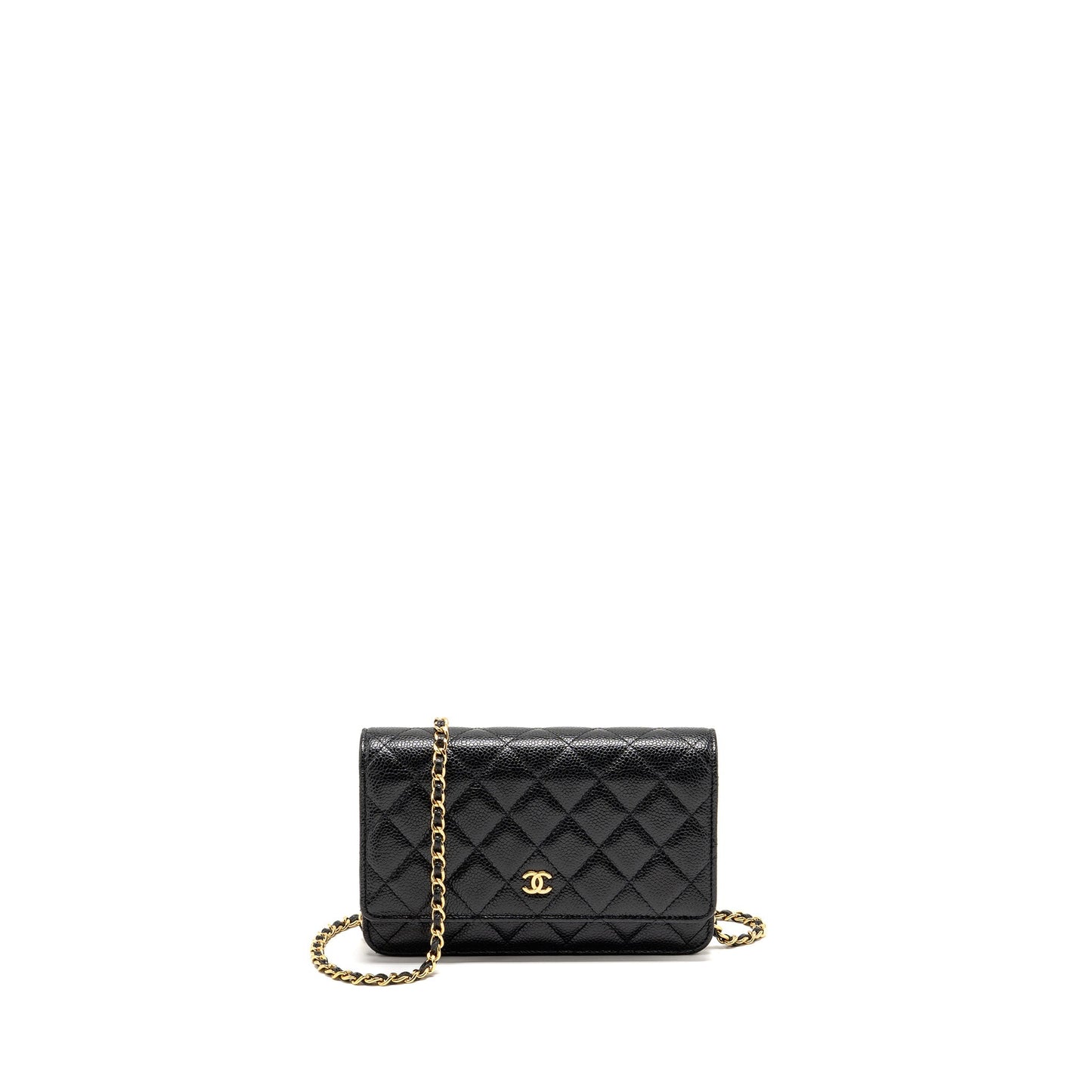 Chanel Classic on Caviar GHW Black Wallet Case Ghw 25