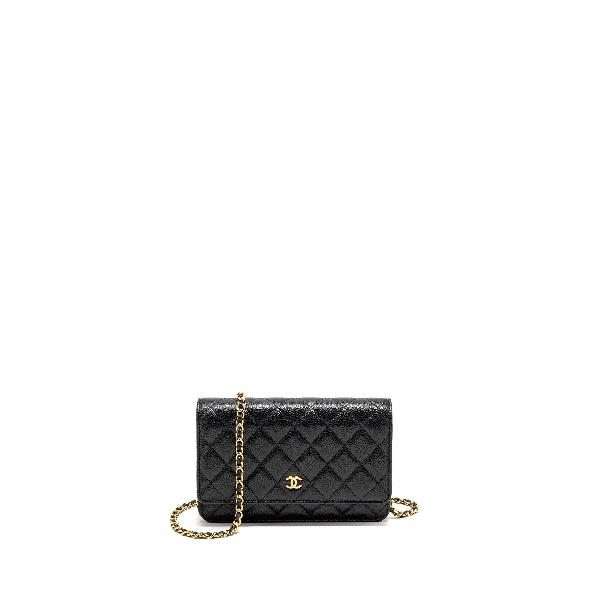 Chanel Classic on Caviar GHW Black Wallet Case Ghw 25