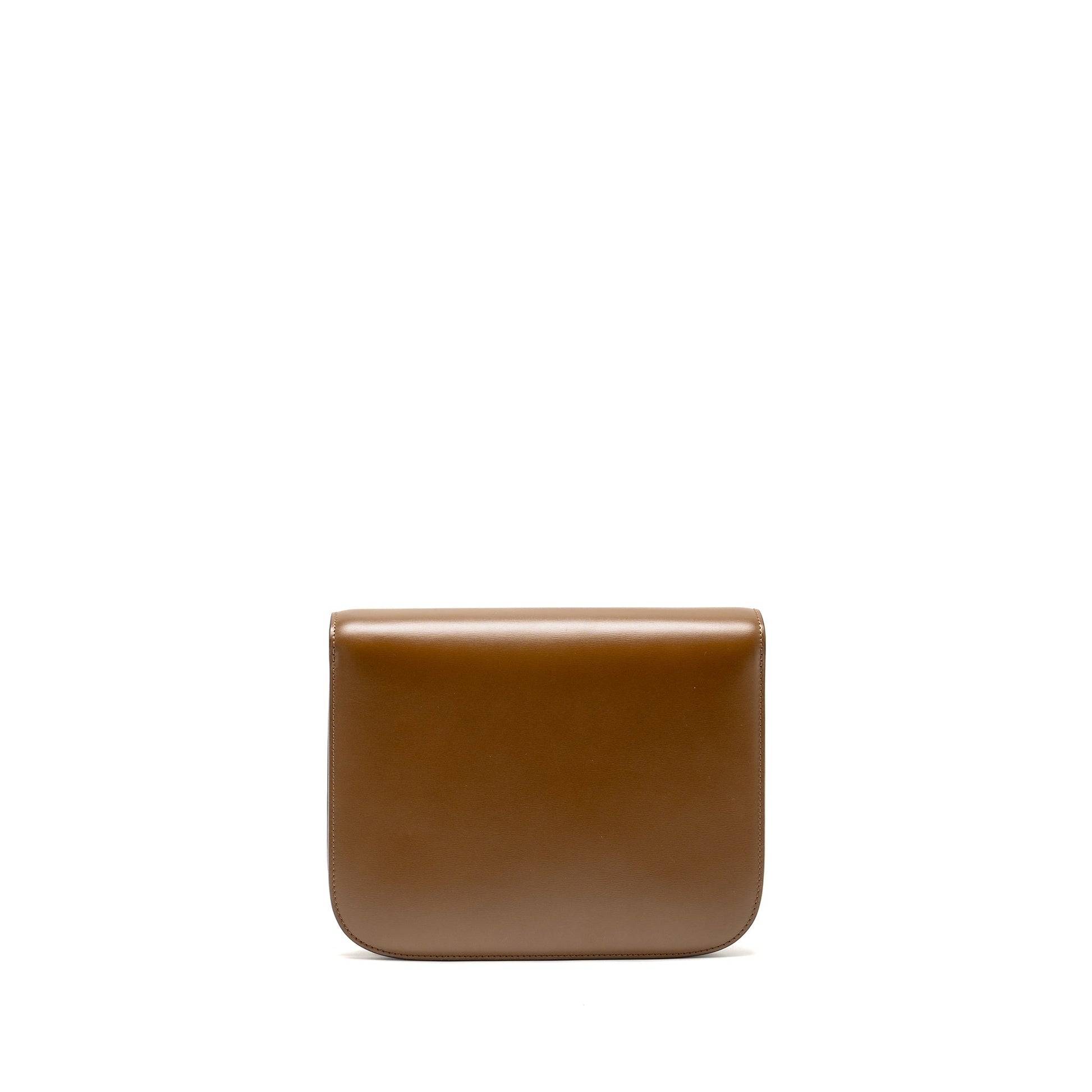 Luxury Classic Box Bag Calfskin Caramel Ghw Medium Travel Bag