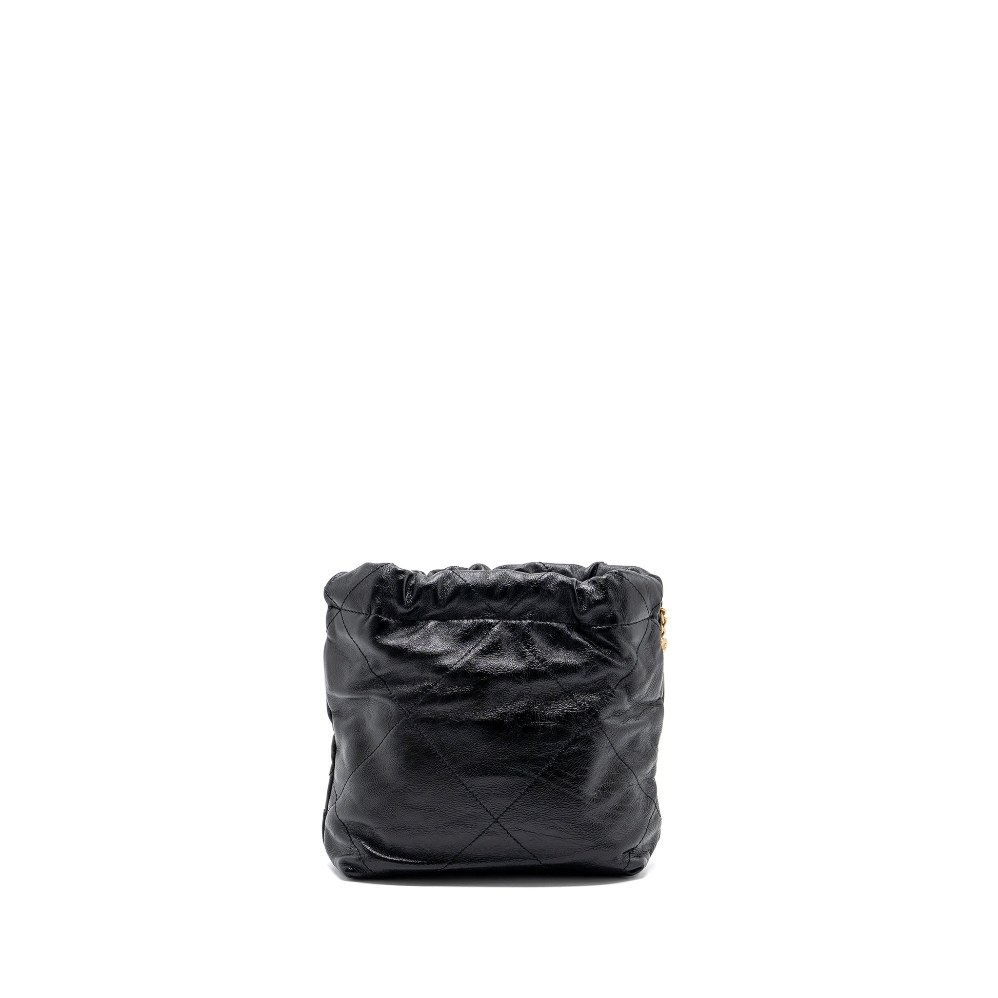 Chanel 23s 22 Pearl Shiny Calfskin GHW Mini Bag