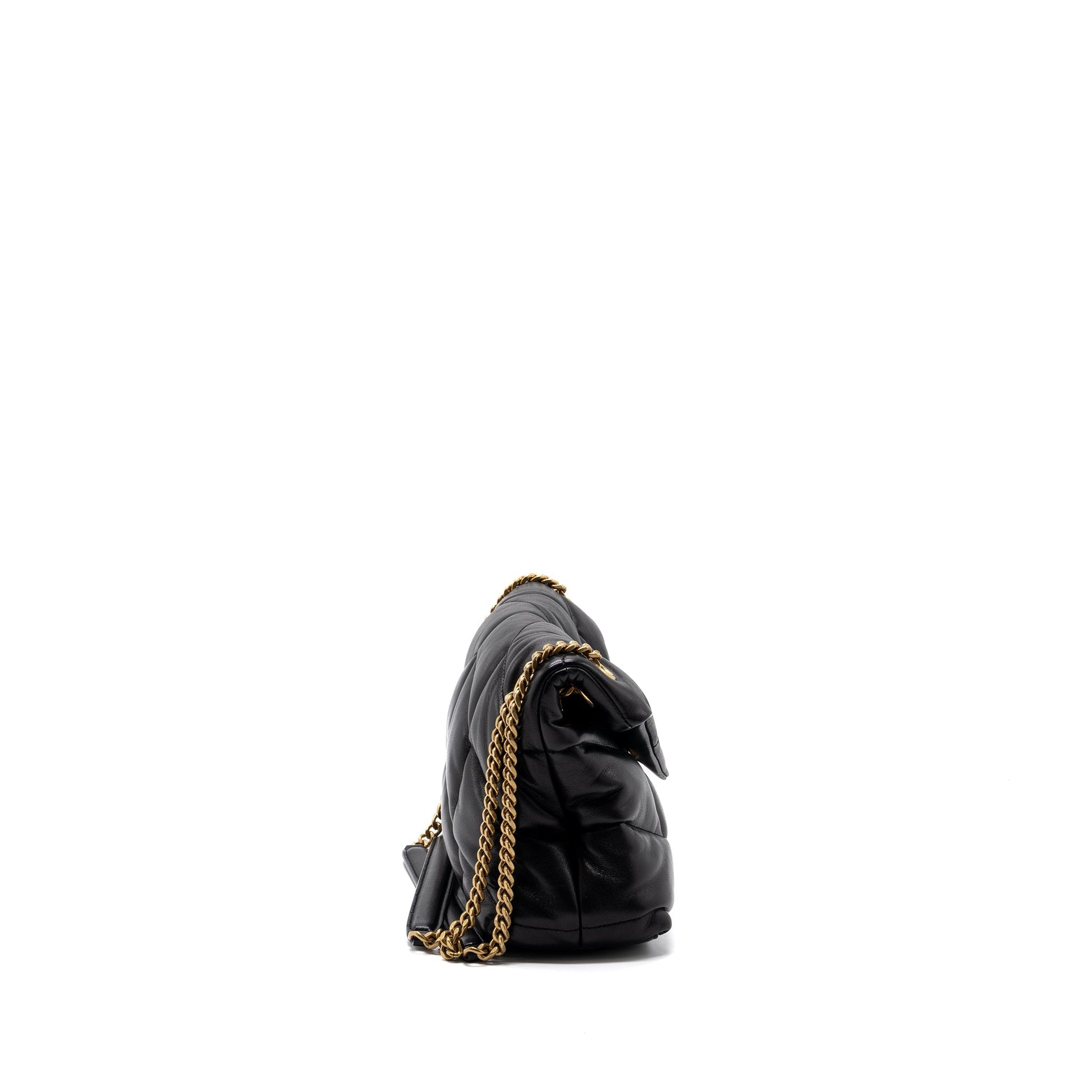 YSL Saint Laurent Puffer Nappa Travel Bag Quilted Black
