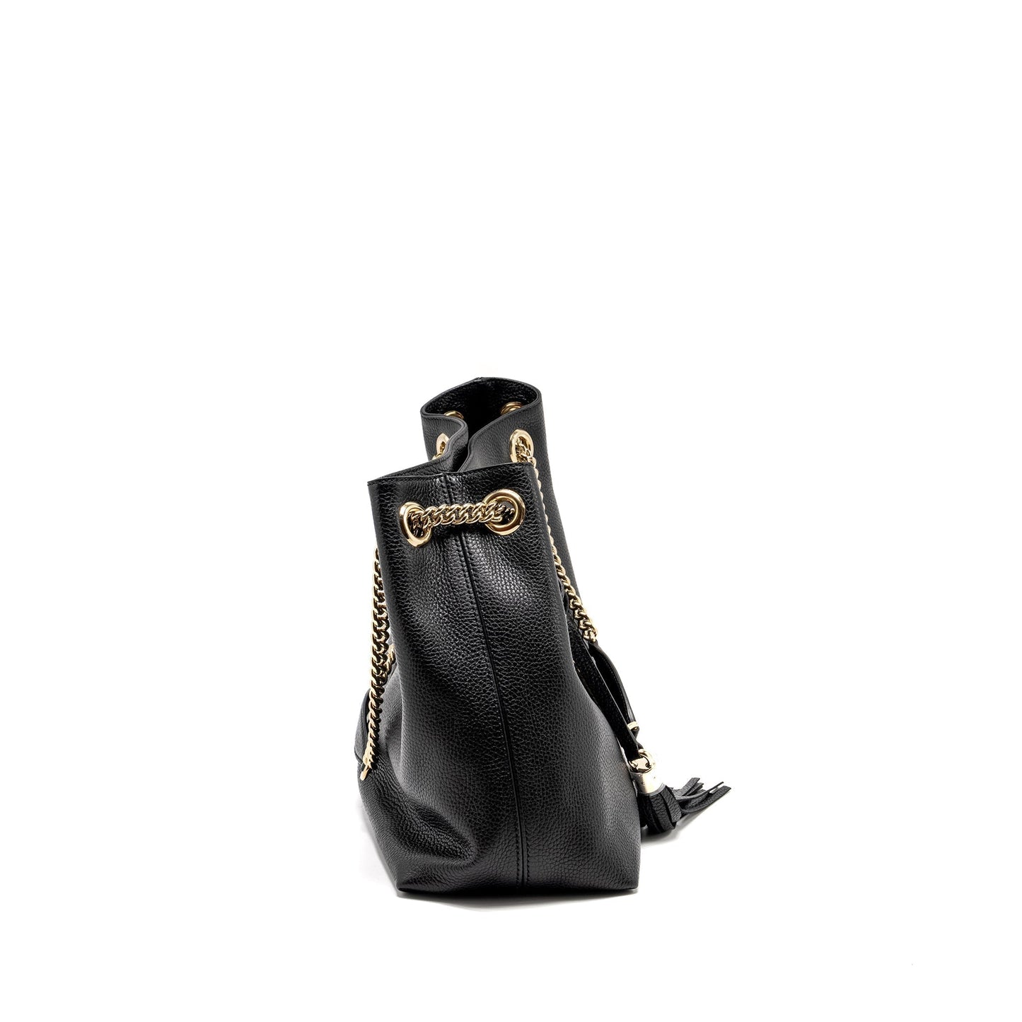 Gucci Interlocking Soho Tote Bag Calfskin Black