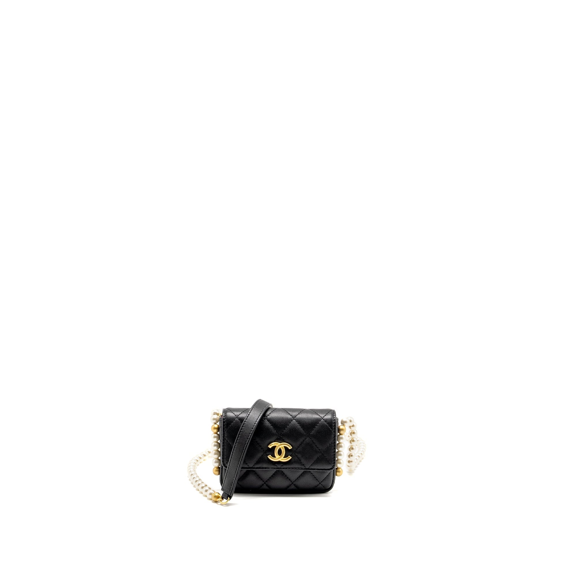 Chanel Flap Purse Pearl Calfskin GHW Mini Bag