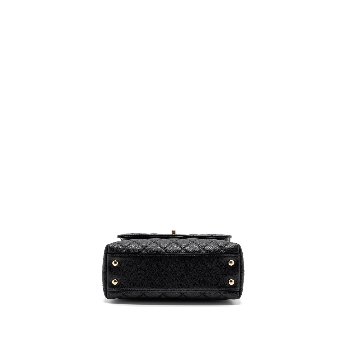 Chanel coco handle caviar LGHW Microchip Black Small Handbag Microchip 10