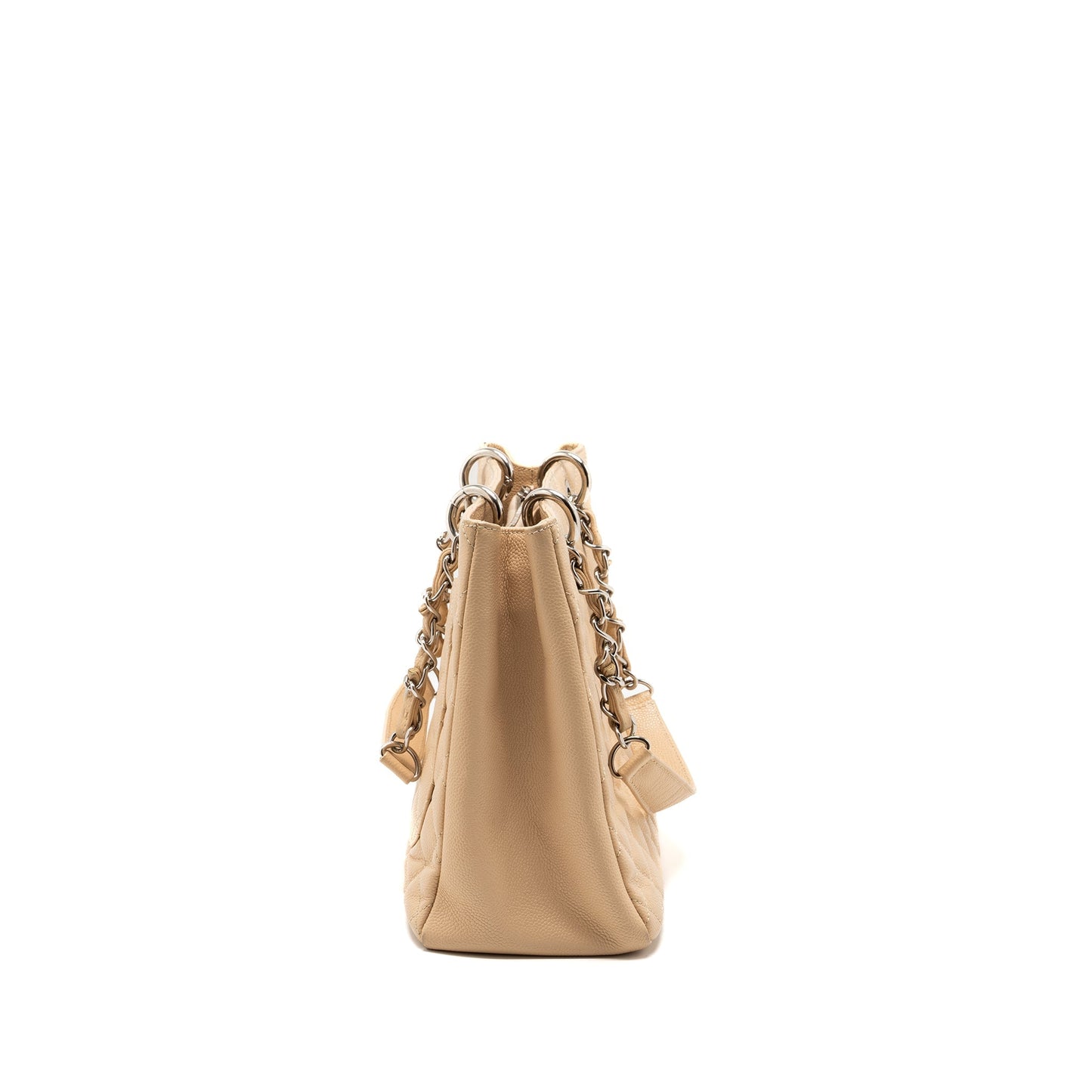 Chanel Grand Shopping Caviar SHW Beige Tote Bag Beige Shw