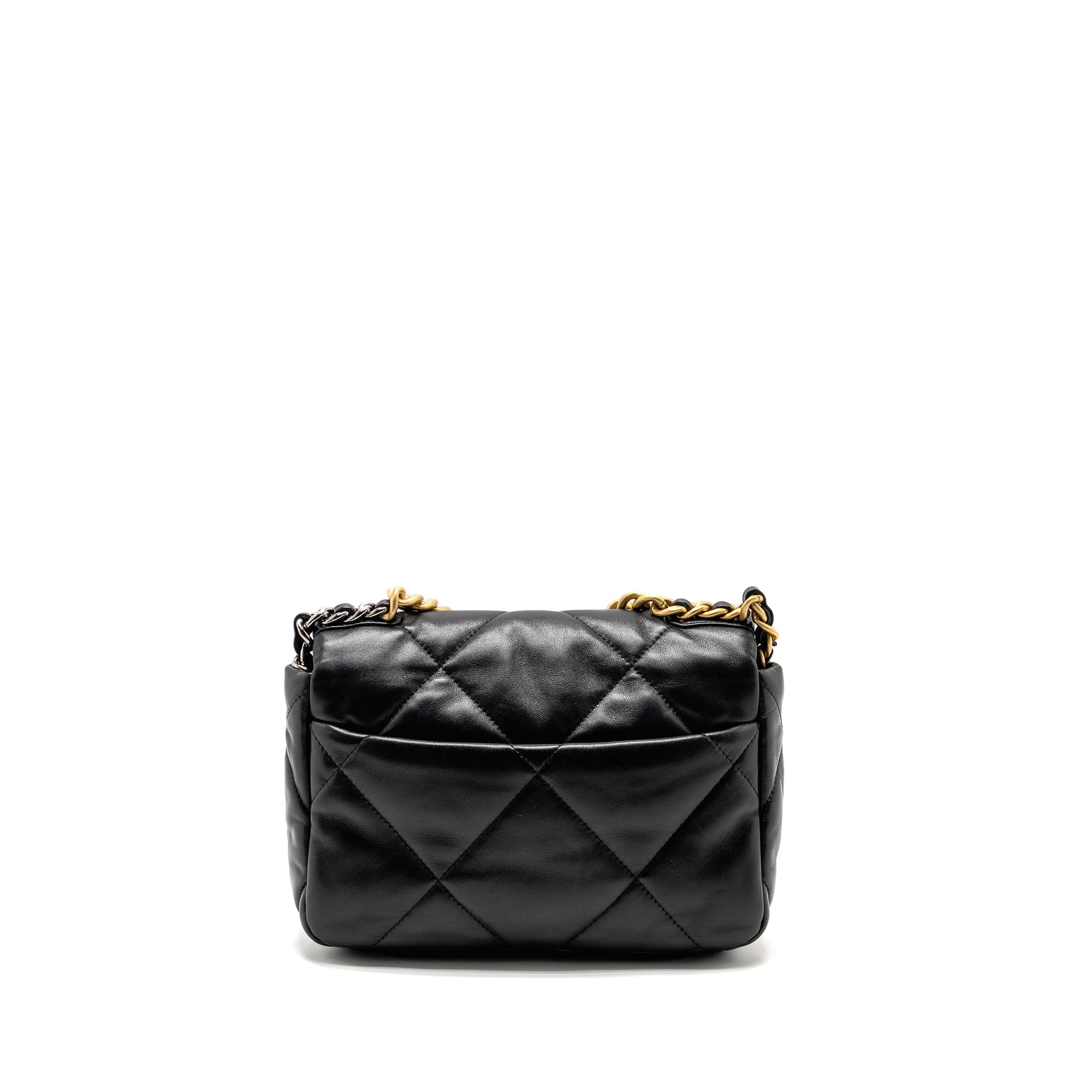 Chanel 19Bag Lambskin Hardware Multicolour Black Small Handbag