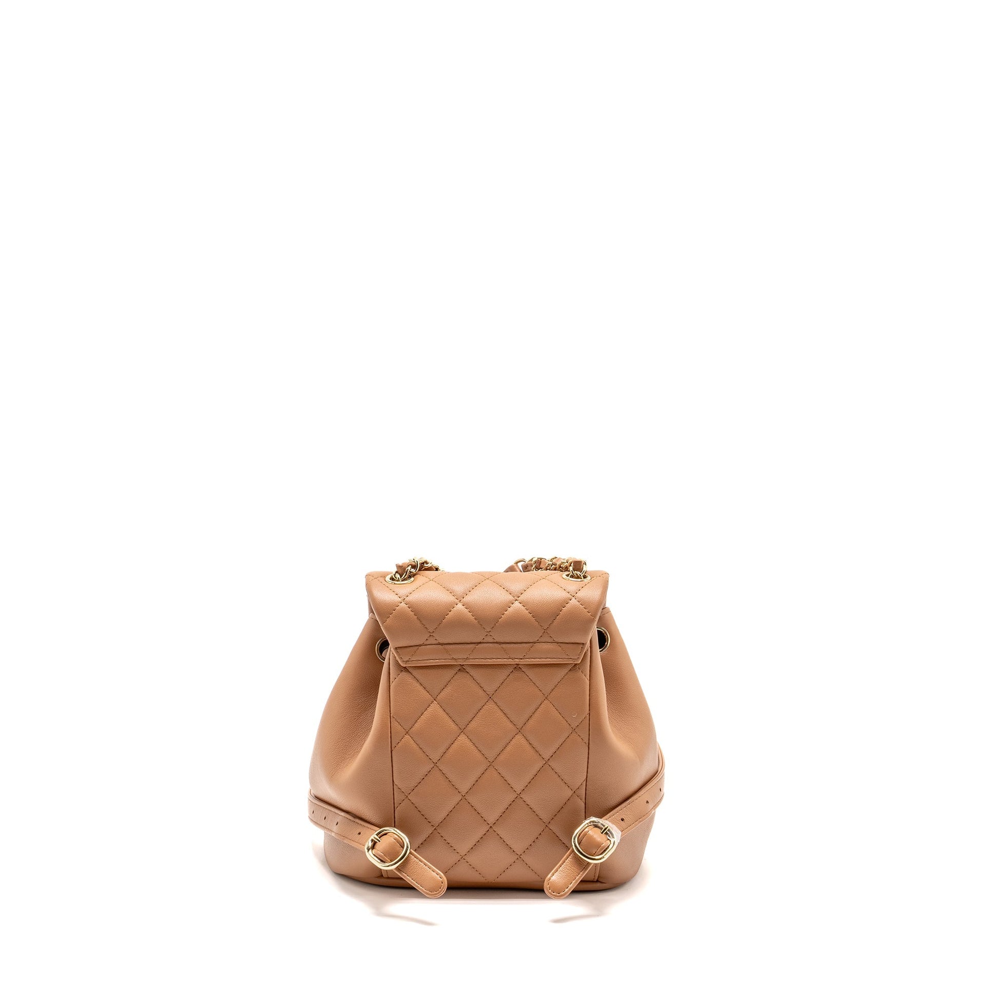 Chanel 24p Duma Backpack Calfskin Caramel LGHW