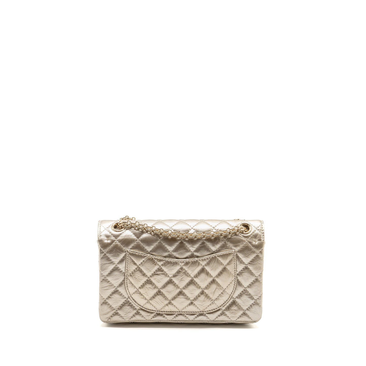 Chanel 2.55 Reissue Double Flap Aged Calfskin Gold Small Shoulder Bag