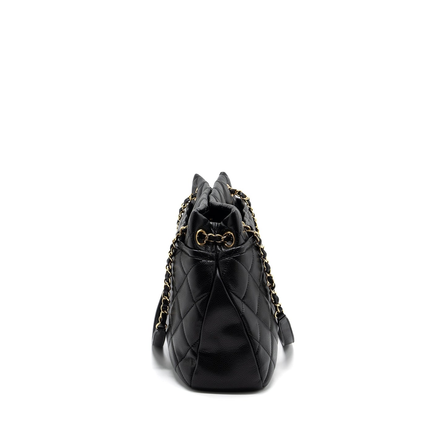 Chanel Matelasse Caviar GHW Black Tote Bag Ghw 2