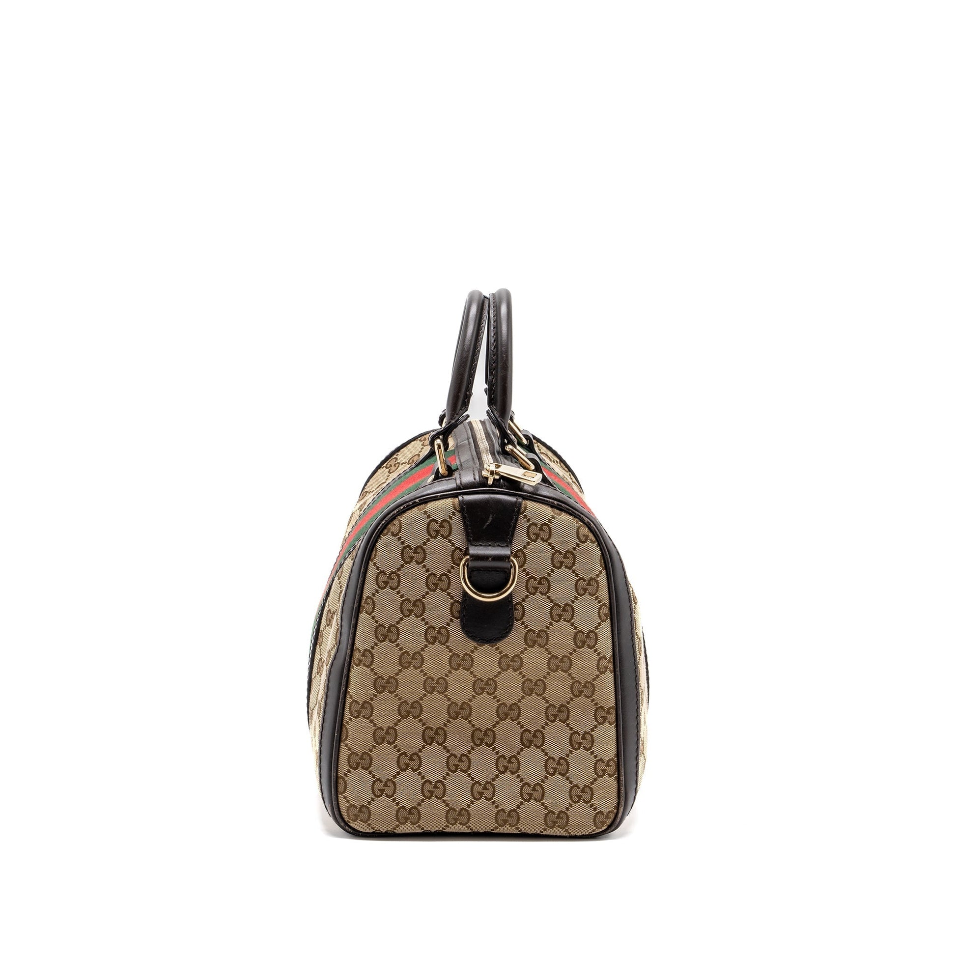 Gucci Boston Bag Supreme Canvas Brown Travel Bag