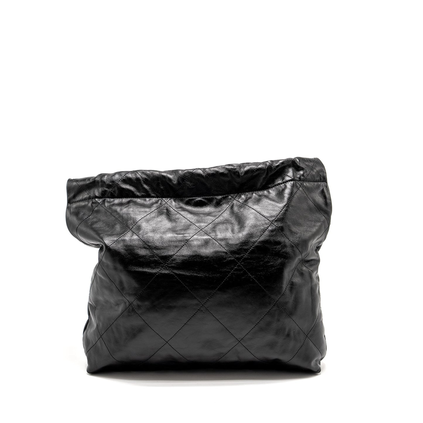 Chanel 22 Shiny Calfskin SHW microchip Black Handbag
