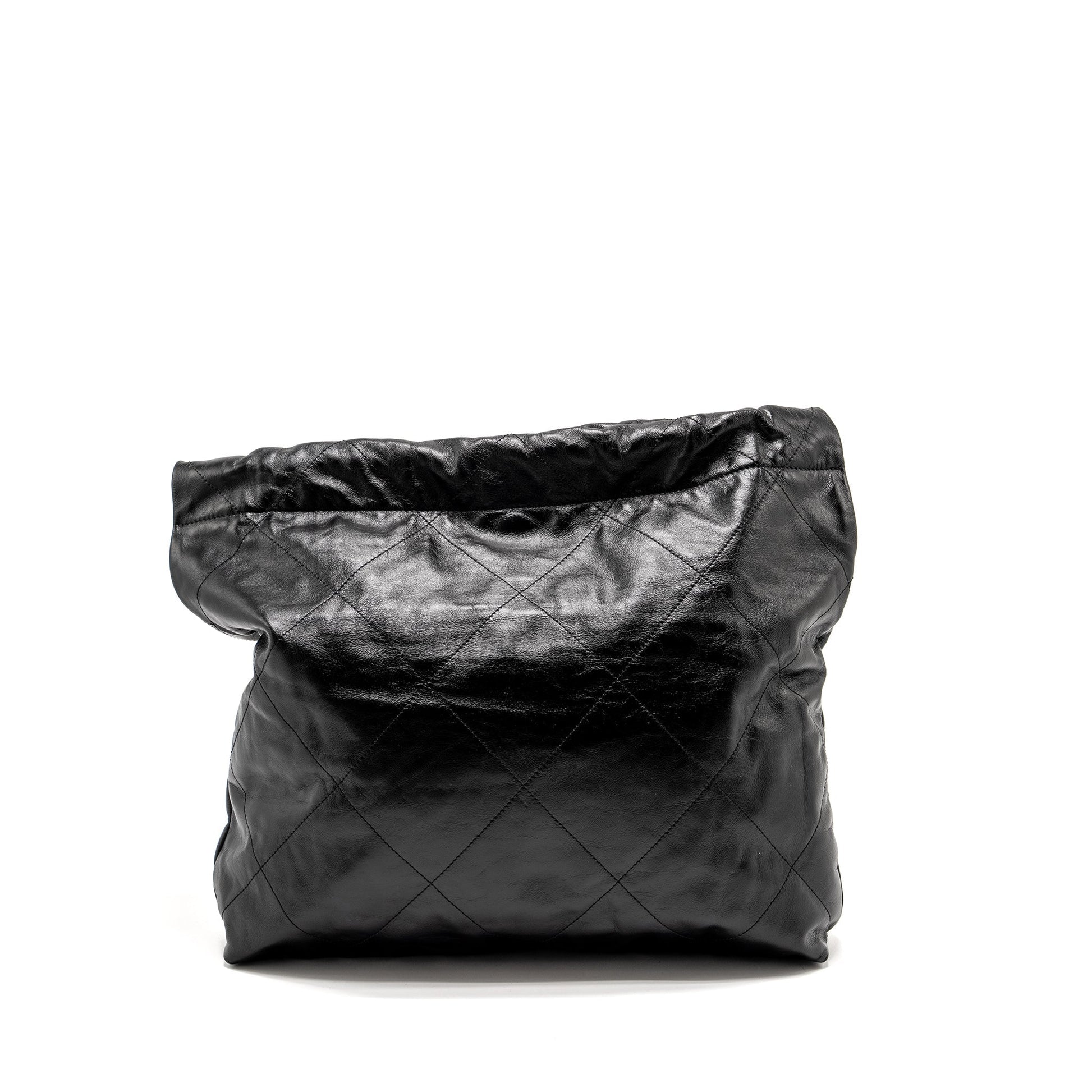 Chanel 22 Shiny Calfskin SHW microchip Black Handbag