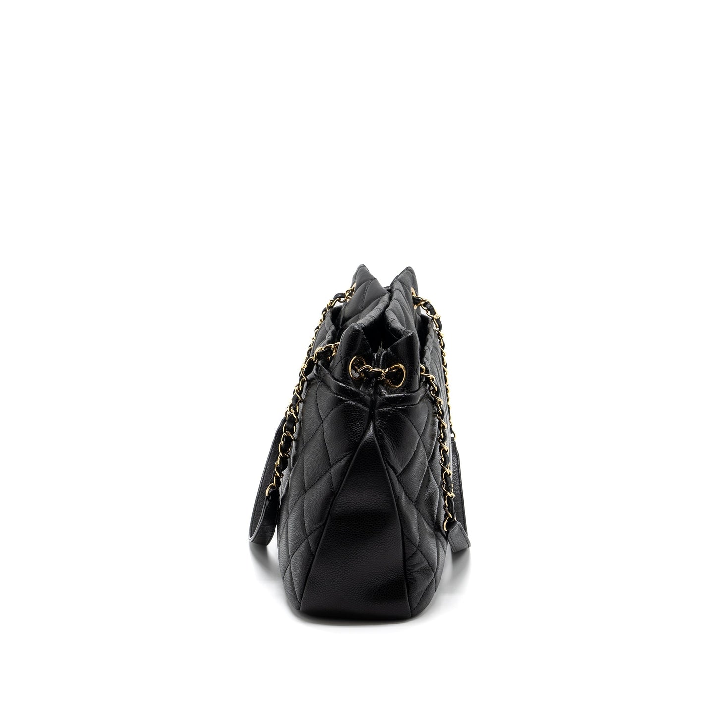 Chanel Matelasse Caviar GHW Black Tote Bag Ghw 2