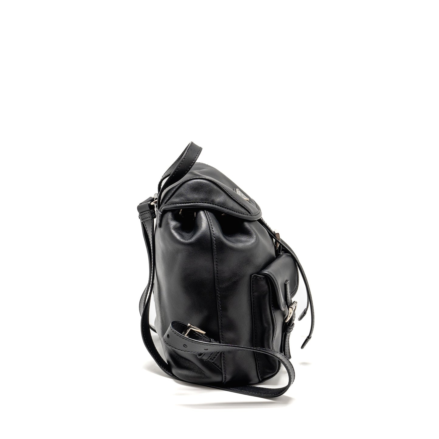 Prada Zainetto Backpack Handbag Leather Black