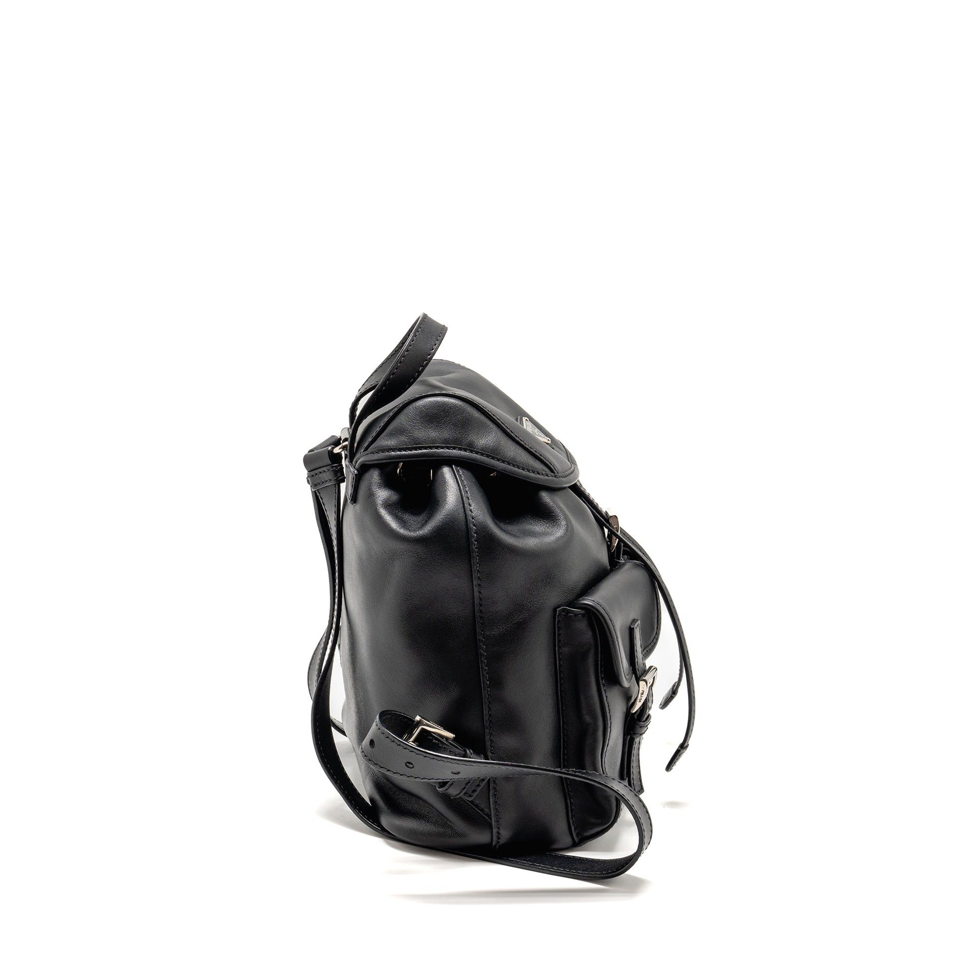 Prada Zainetto Backpack Handbag Leather Black