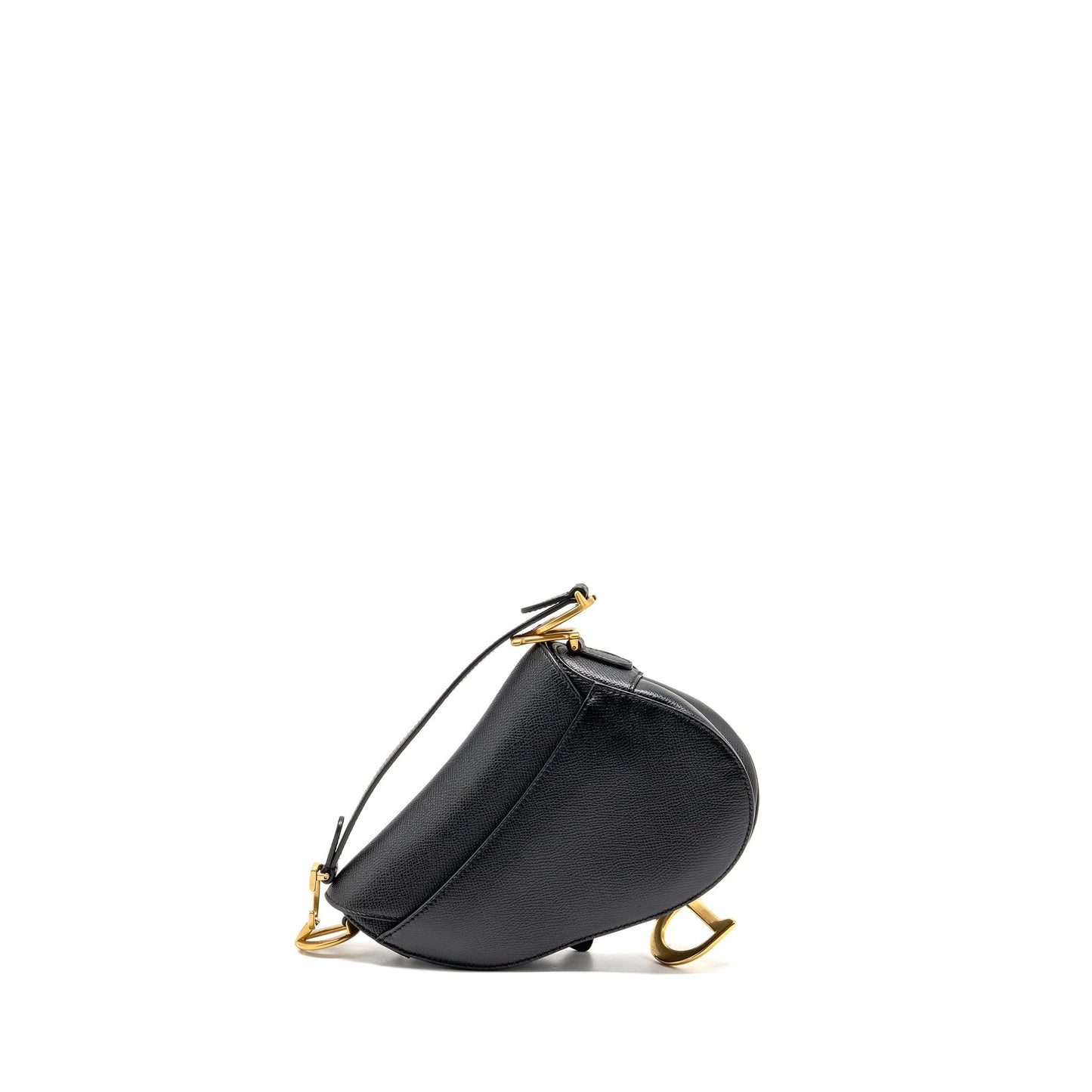 Dior Saddle Purse Calfskin Handbag Black Mini Travel Bag