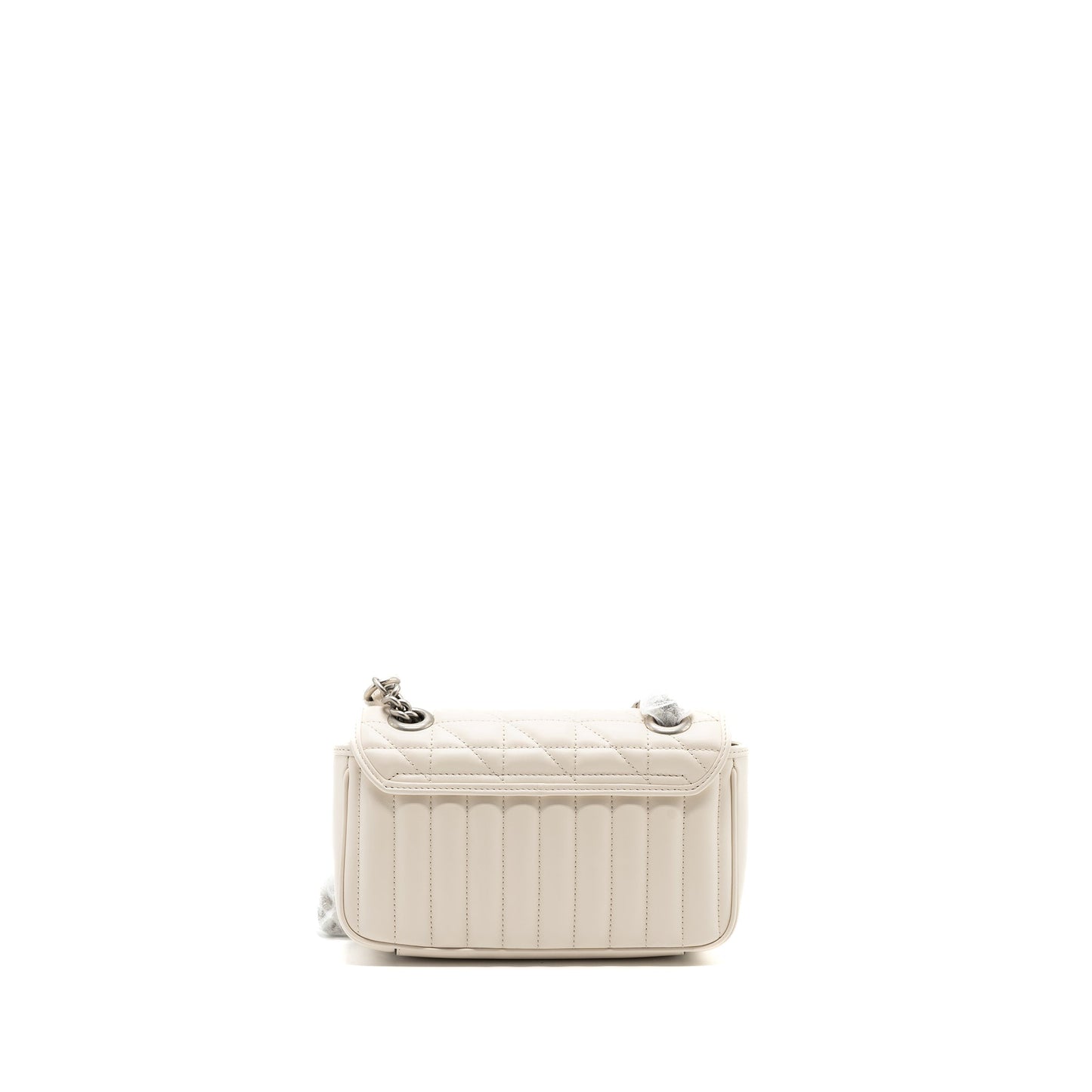 Gucci Marmont Calfskin Shw Handbag Leather Cream Travel Bag