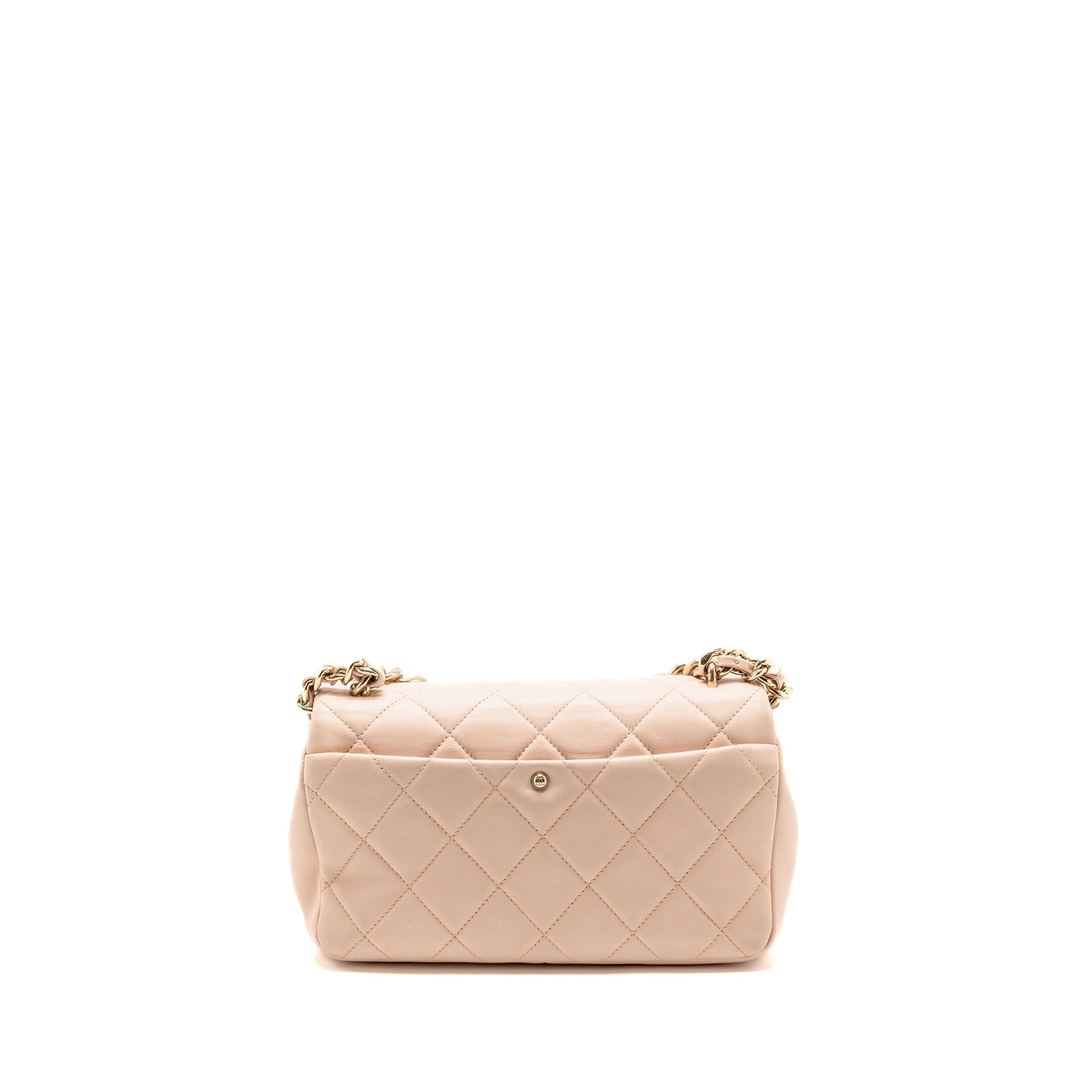 Chanel Giant Top Handle Rectangular Flap Lambskin Pink Shoulder Bag