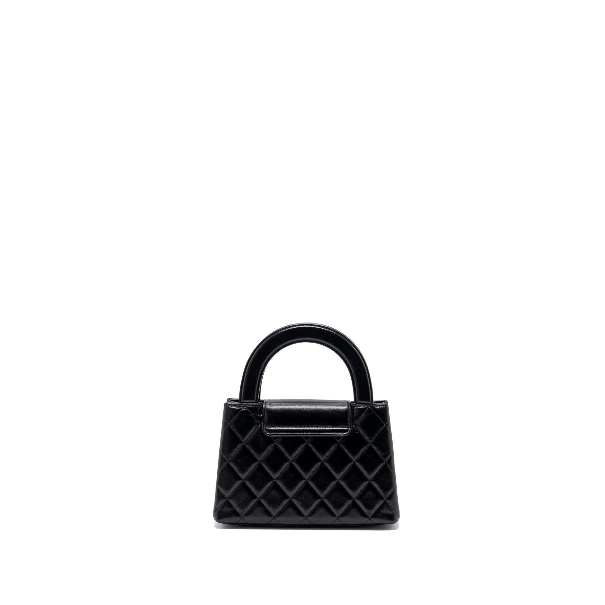 Chanel 23k Shopping Calfskin GHW Microchip Black Tote Bag