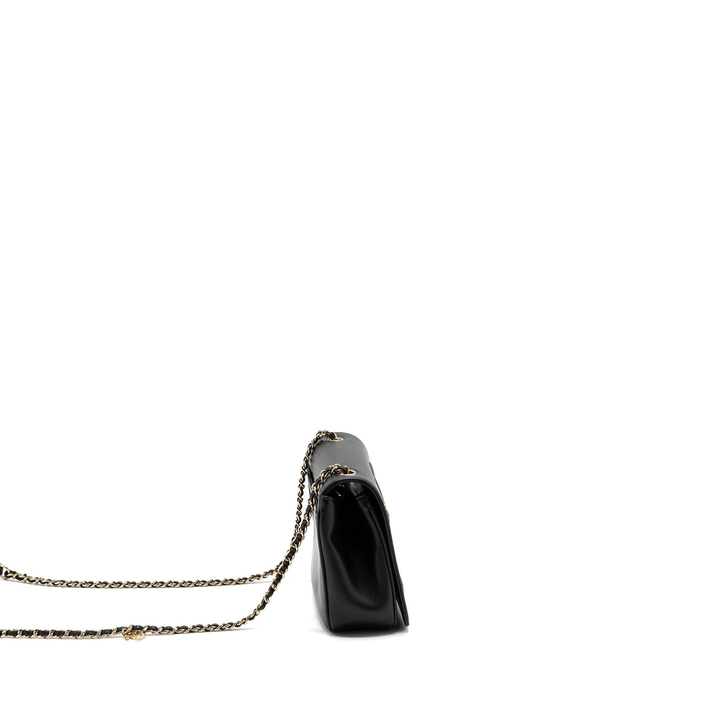 Chanel Flap Lambskin LGHW Black Small Shoulder Bag