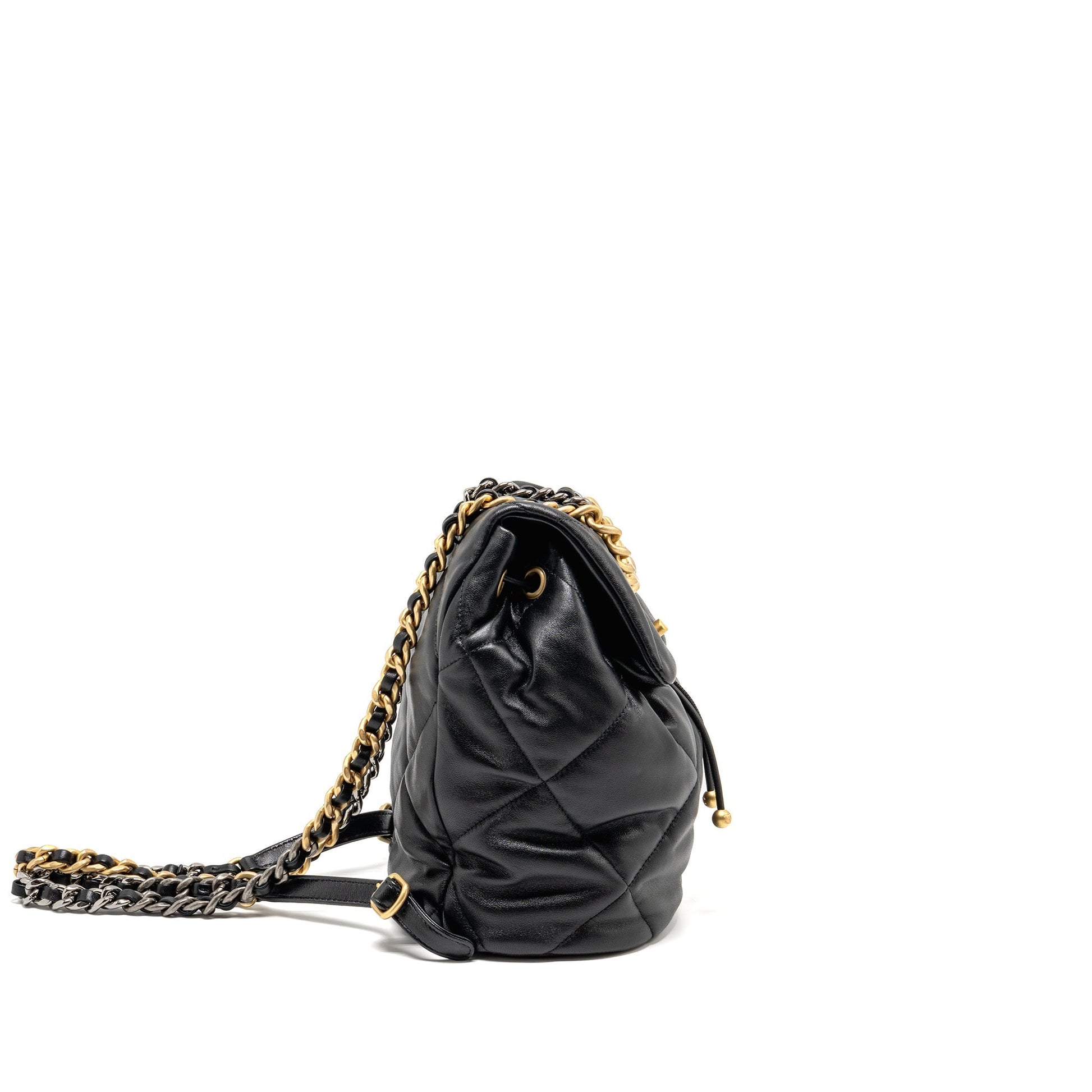Chanel 24C 19 Backpack Lambskin Hardware Microchip Multicolour Black