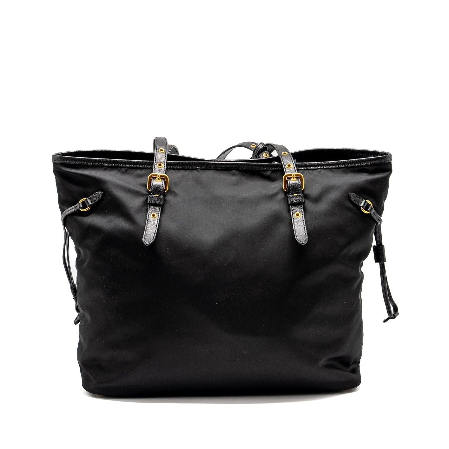 Prada Tote Purse Handbag Canvas Black Tote Bag
