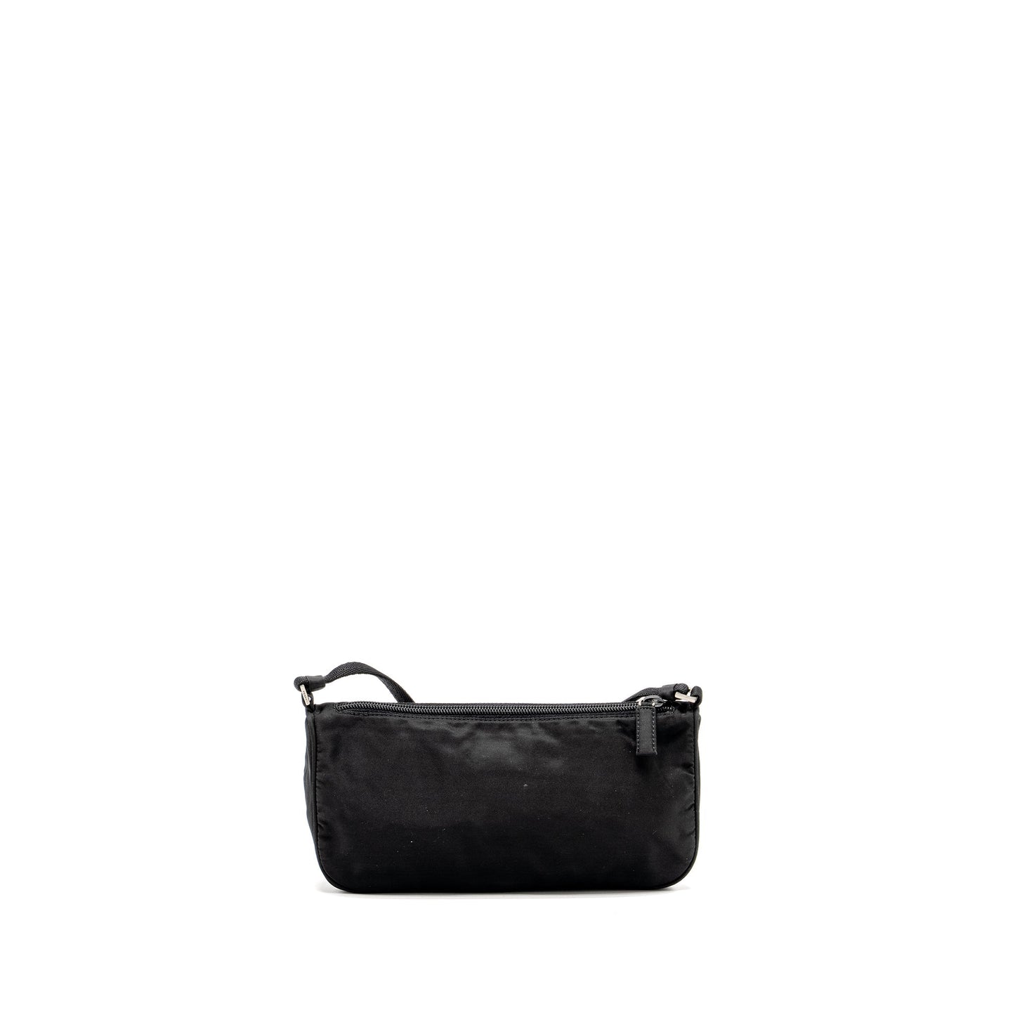 Prada Tessuto Pochette Handbag Nylon Black Travel Bag Black Handbag