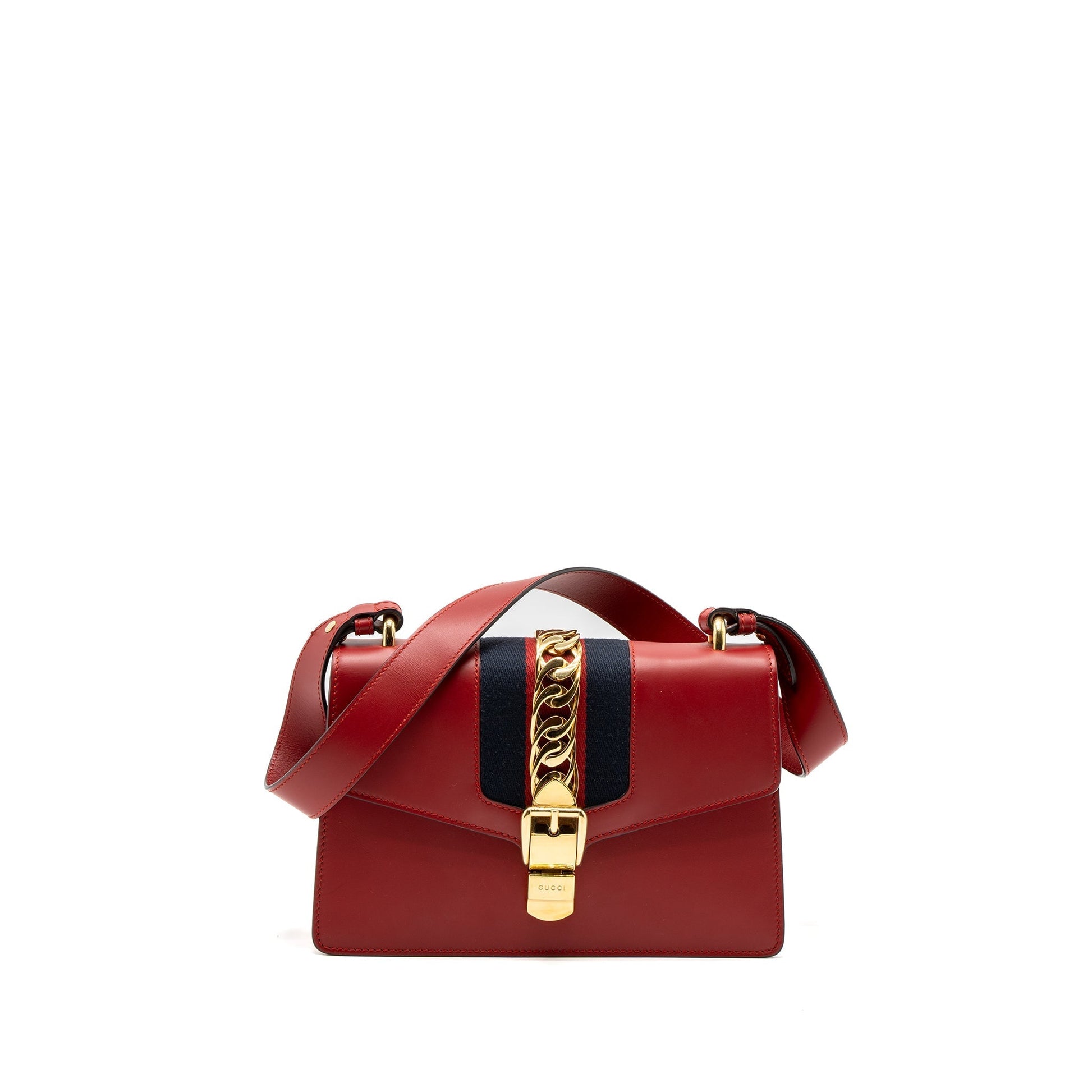 Gucci Sylvie Bag Calfskin Red Small Travel Bag