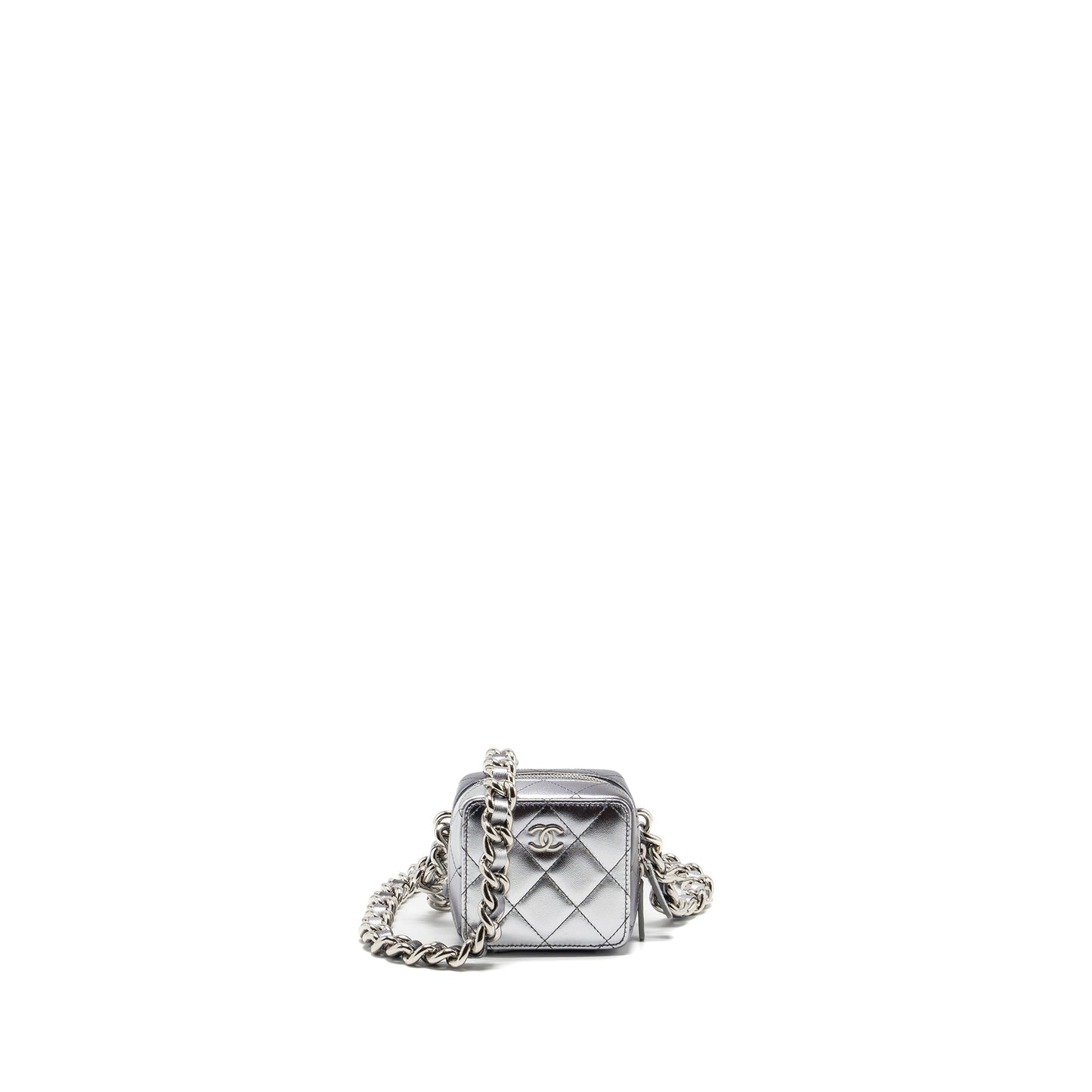 Chanel 22c coco punk purse giant lambskin Black Silver Handbag