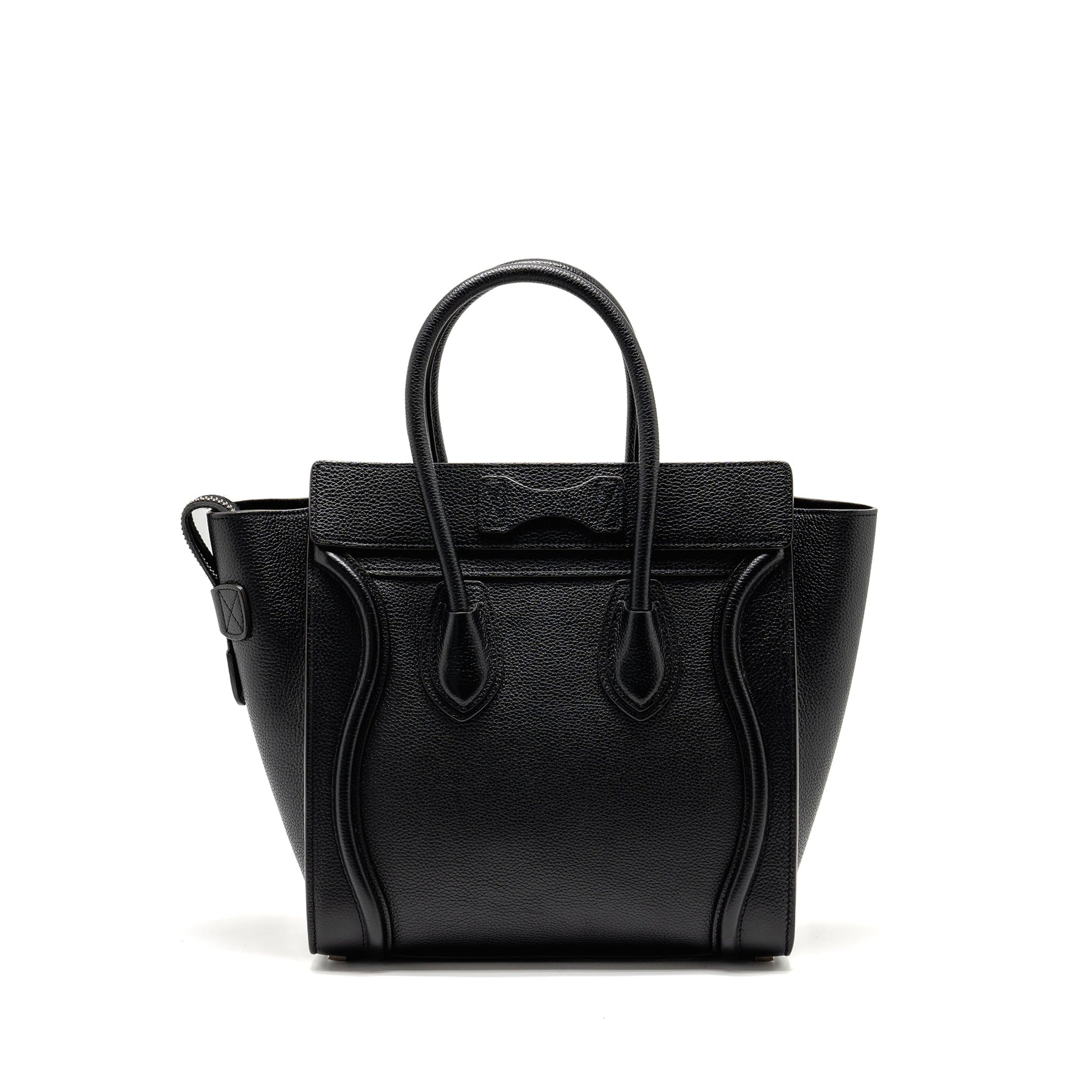 Luxury Micro Luggage Bag Calfskin Shw Black Travel Bag