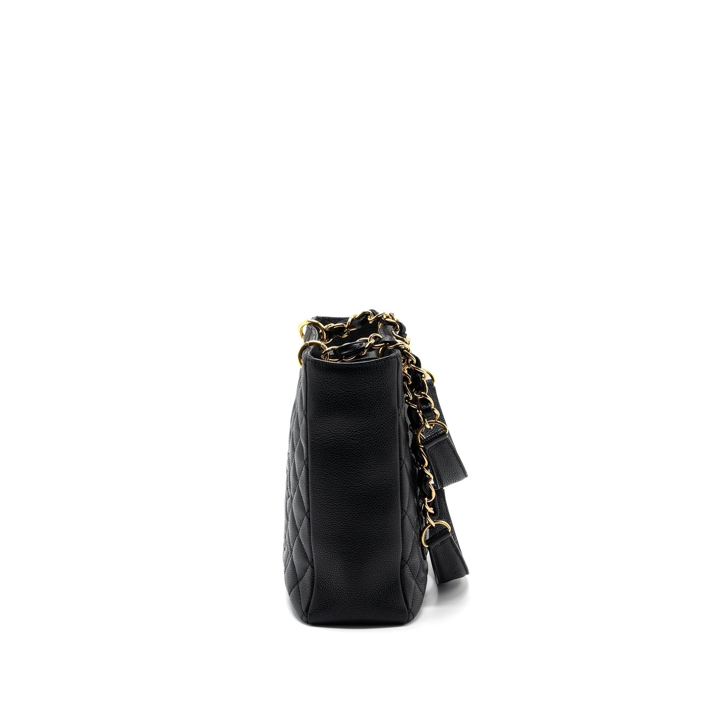 Chanel Grand Shopping Caviar GHW Black PM Tote Bag