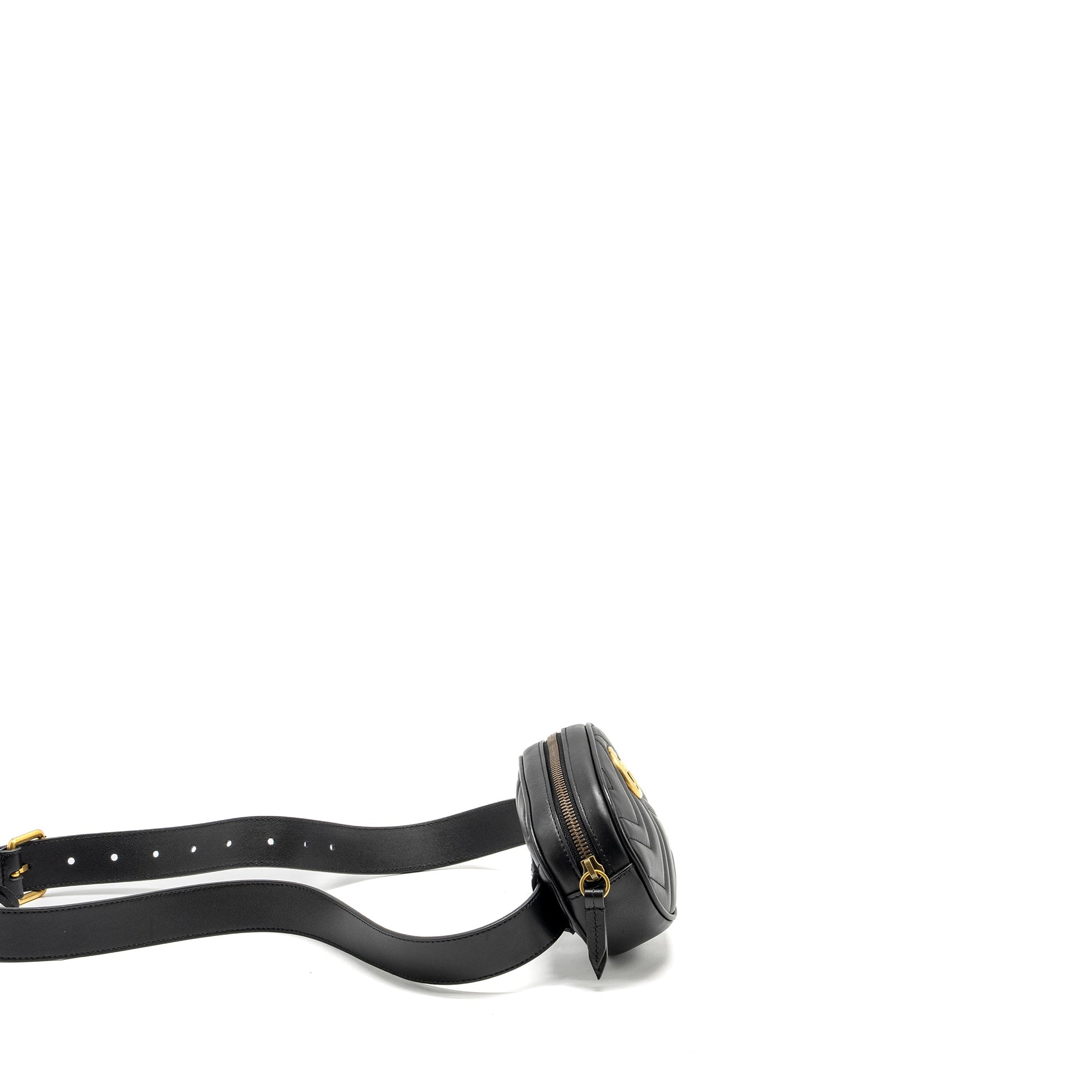 Gucci Marmont Belt Bag Calfskin Black Accessory