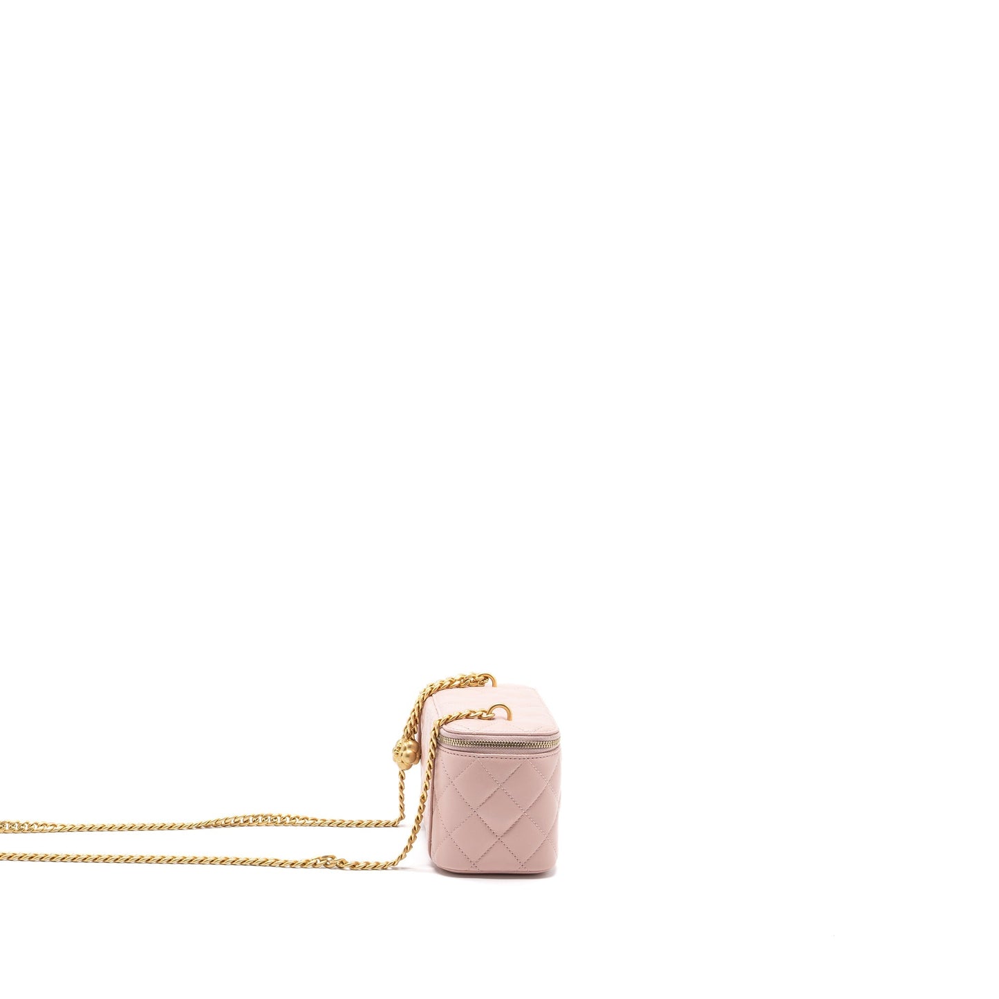 Chanel Long Vanity Camellia Lambskin Light GHW Pink Handbag