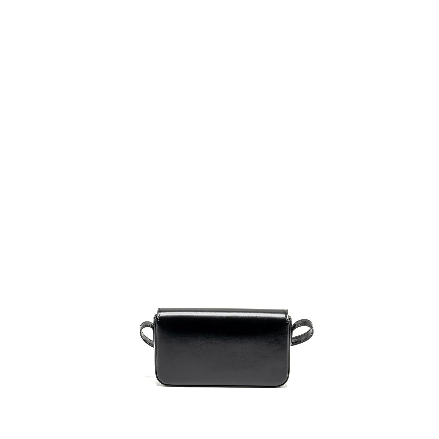 Celine Triomphe Purse Calfskin Handbag Black Mini Travel Bag