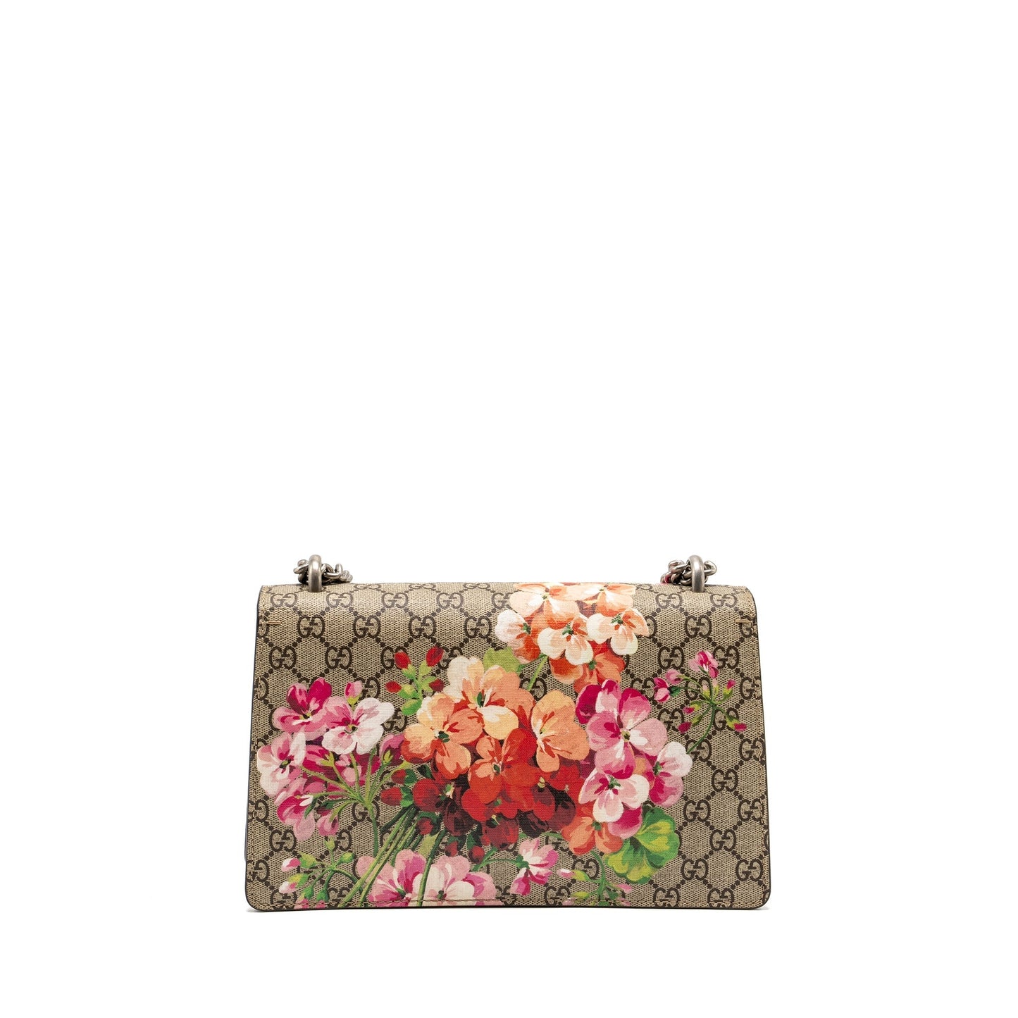 Gucci Dionysus Bag Supreme With Flower Print Multicolour Canvas Chain Travel Bag