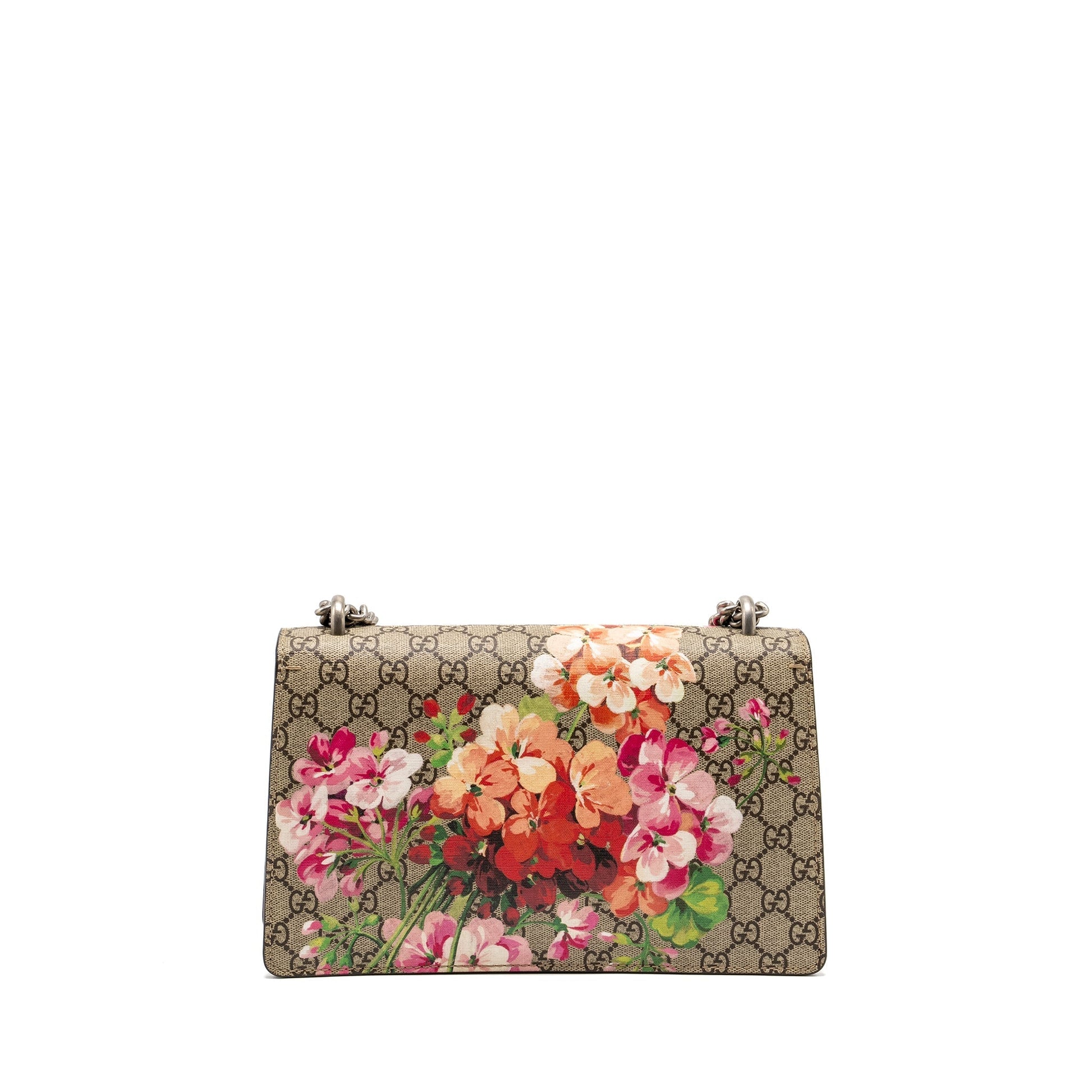 Gucci Dionysus Bag Supreme With Flower Print Multicolour Canvas Chain Travel Bag
