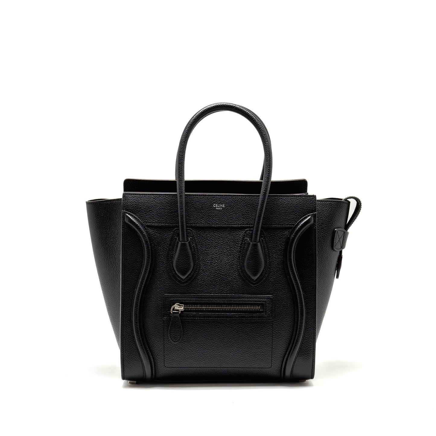 Luxury Micro Luggage Bag Calfskin Shw Black Travel Bag